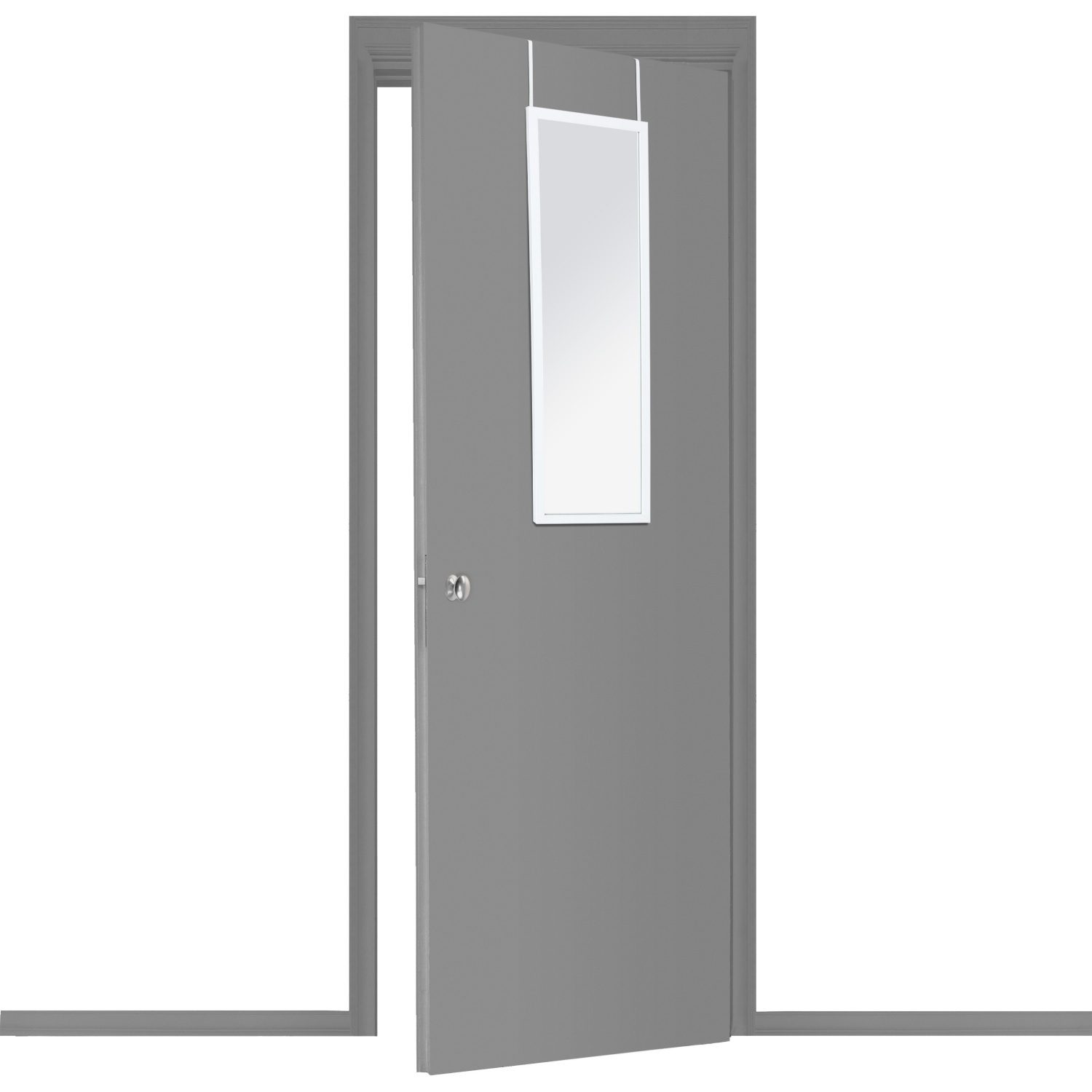 5five Simply Smart Vysoké zrcadlo k zavěšení na dveře, 94 x 34 x 1,7 cm bílý