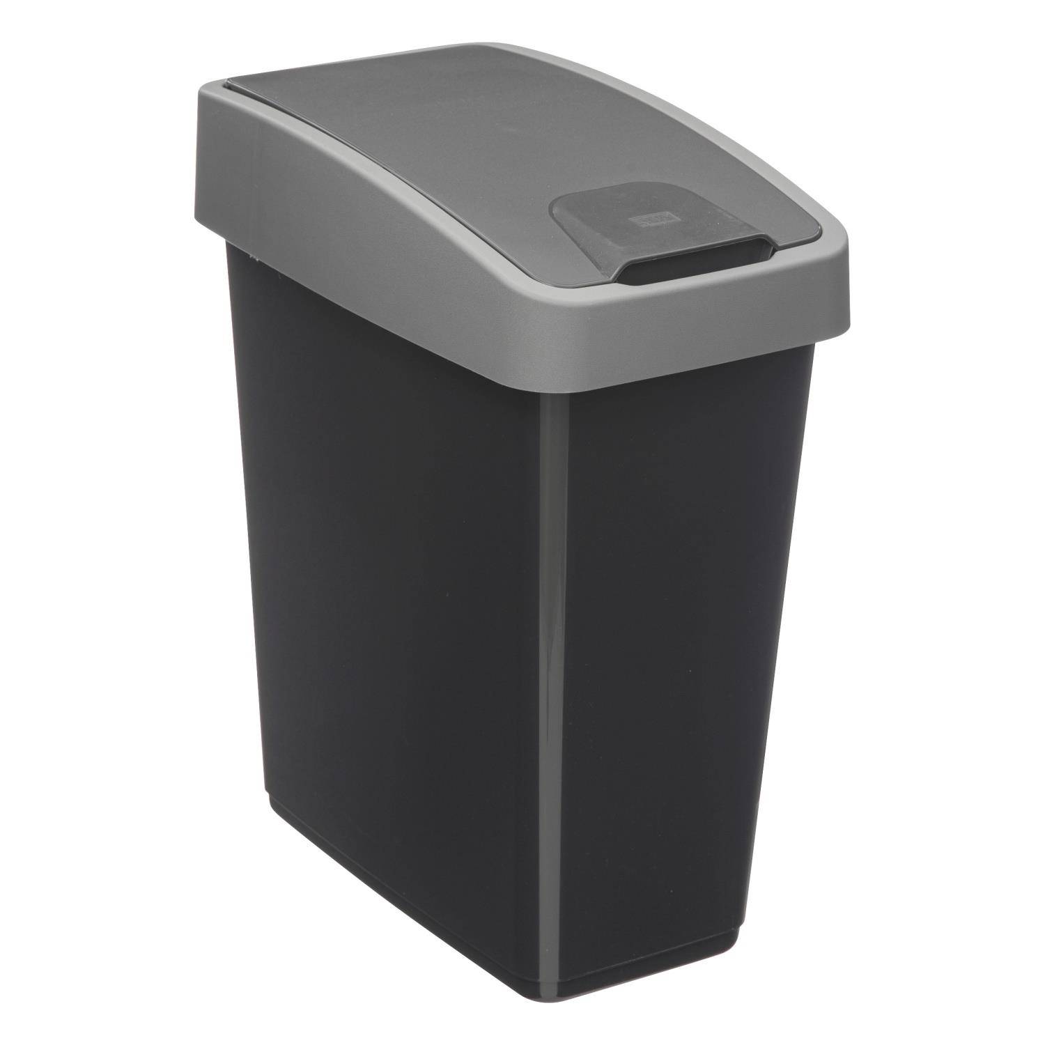 5five Simply Smart Odpadkový koš z recyklovaného plastu, 45 l černá