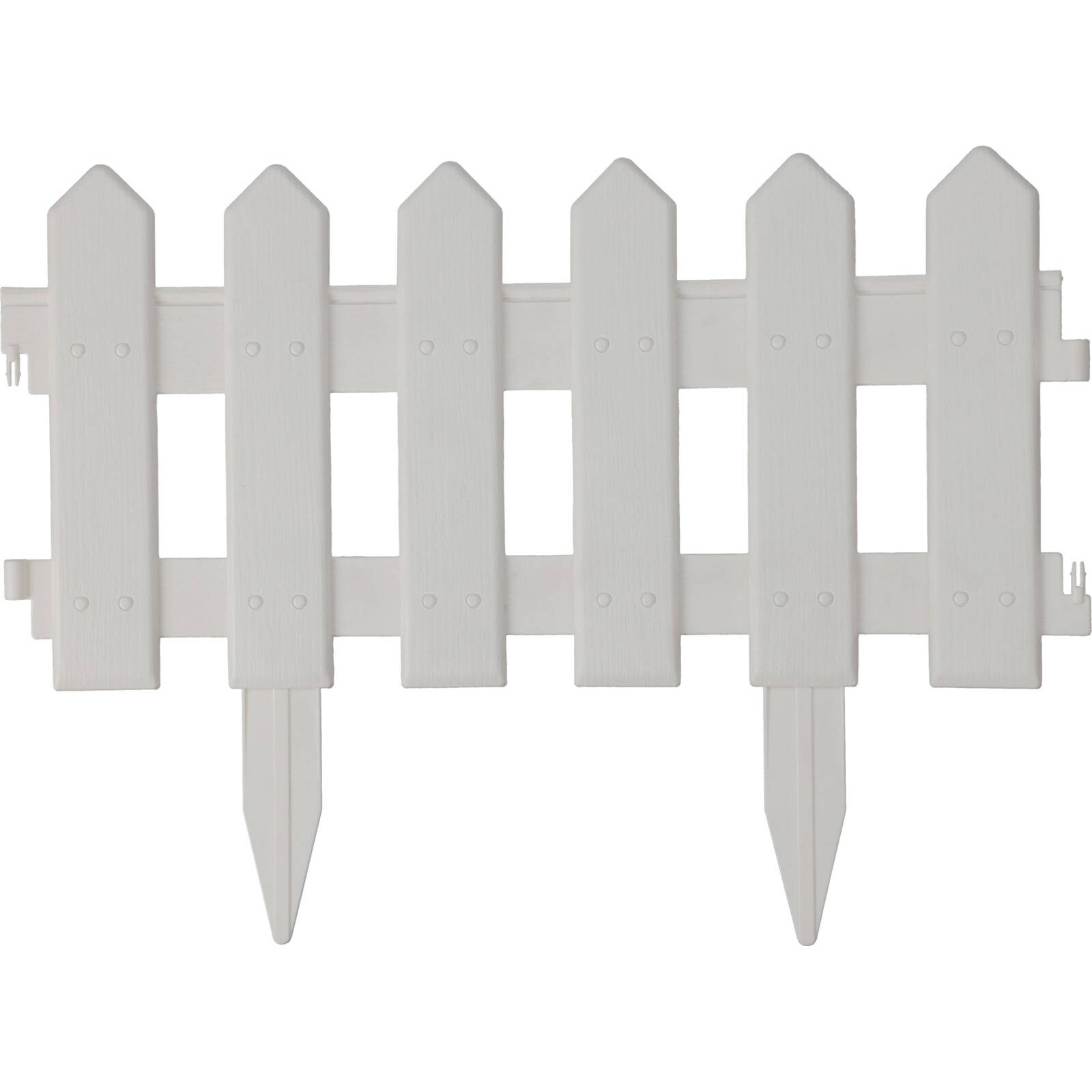 ProGarden Zahradní plot, plast, 40 x 20 cm, bílý bílá