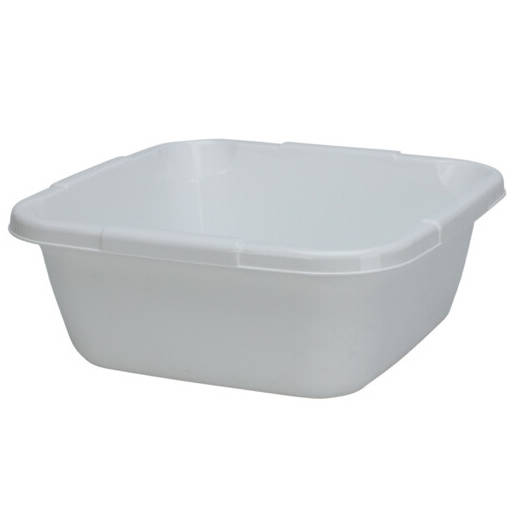 Ultra Clean Čtvercová plastová mísa 40 x 40 cm, 14 l, bílá bílá