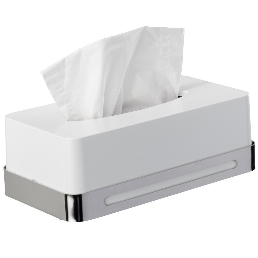 Wenko Dóza na kapesníky PREMIUM PLUS, nástěnná, 27 x 17 x 15 cm 22781100 bílá 24711