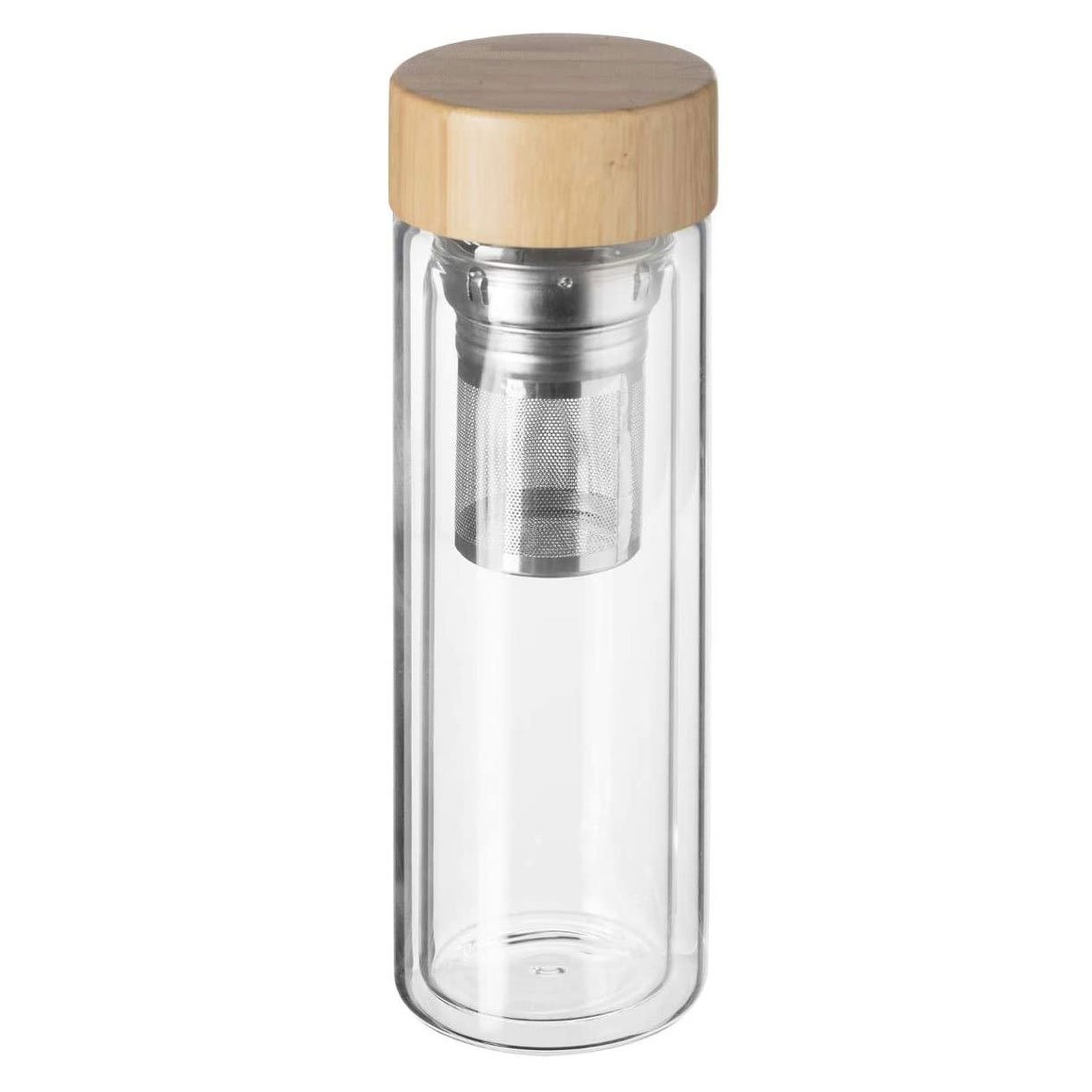 Secret de Gourmet Čajovar, sklo a bambus, 400 ml transparentní