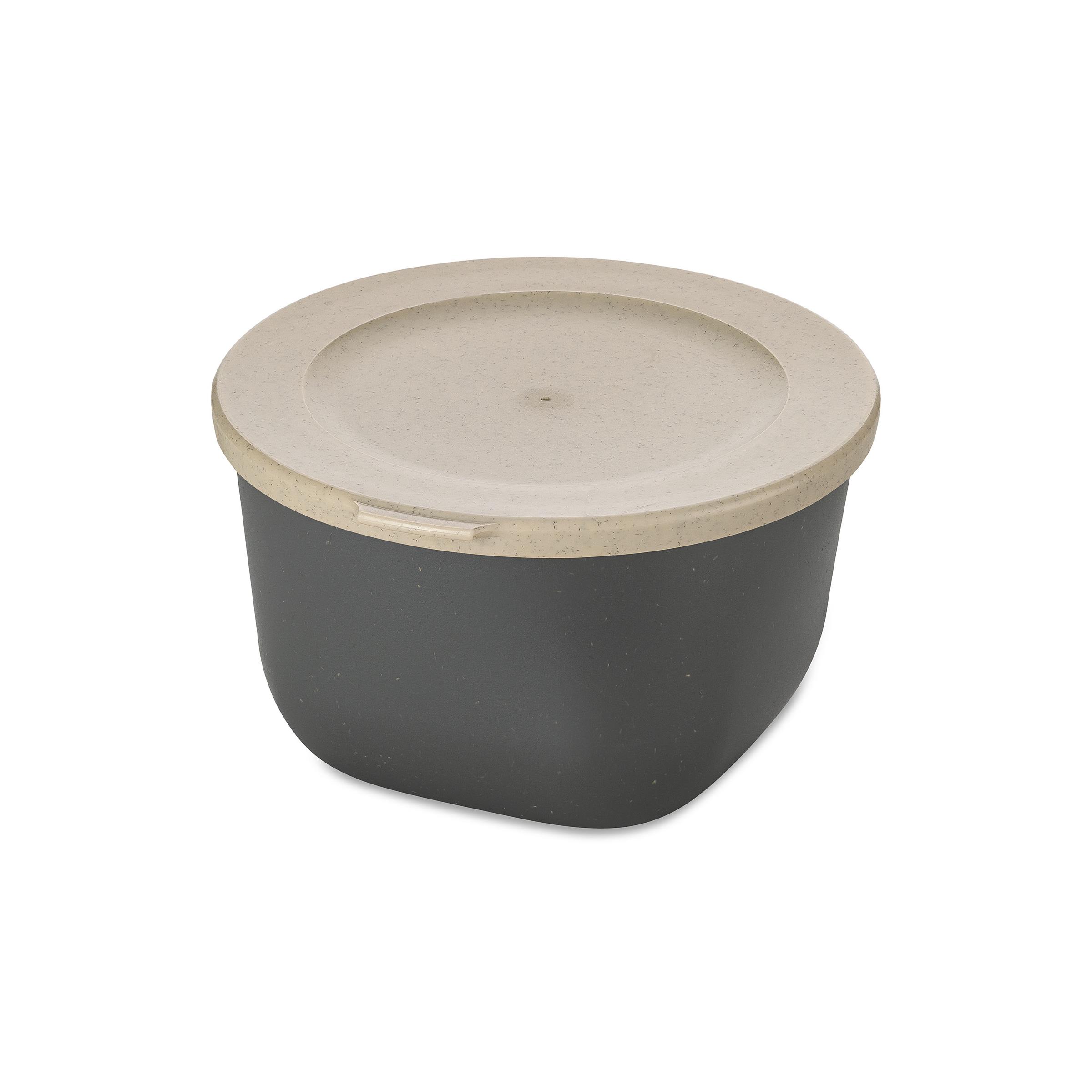 Vzduchotěsná nádoba na potraviny CONNECT BOWL, 1 l, KOZIOL antracitový