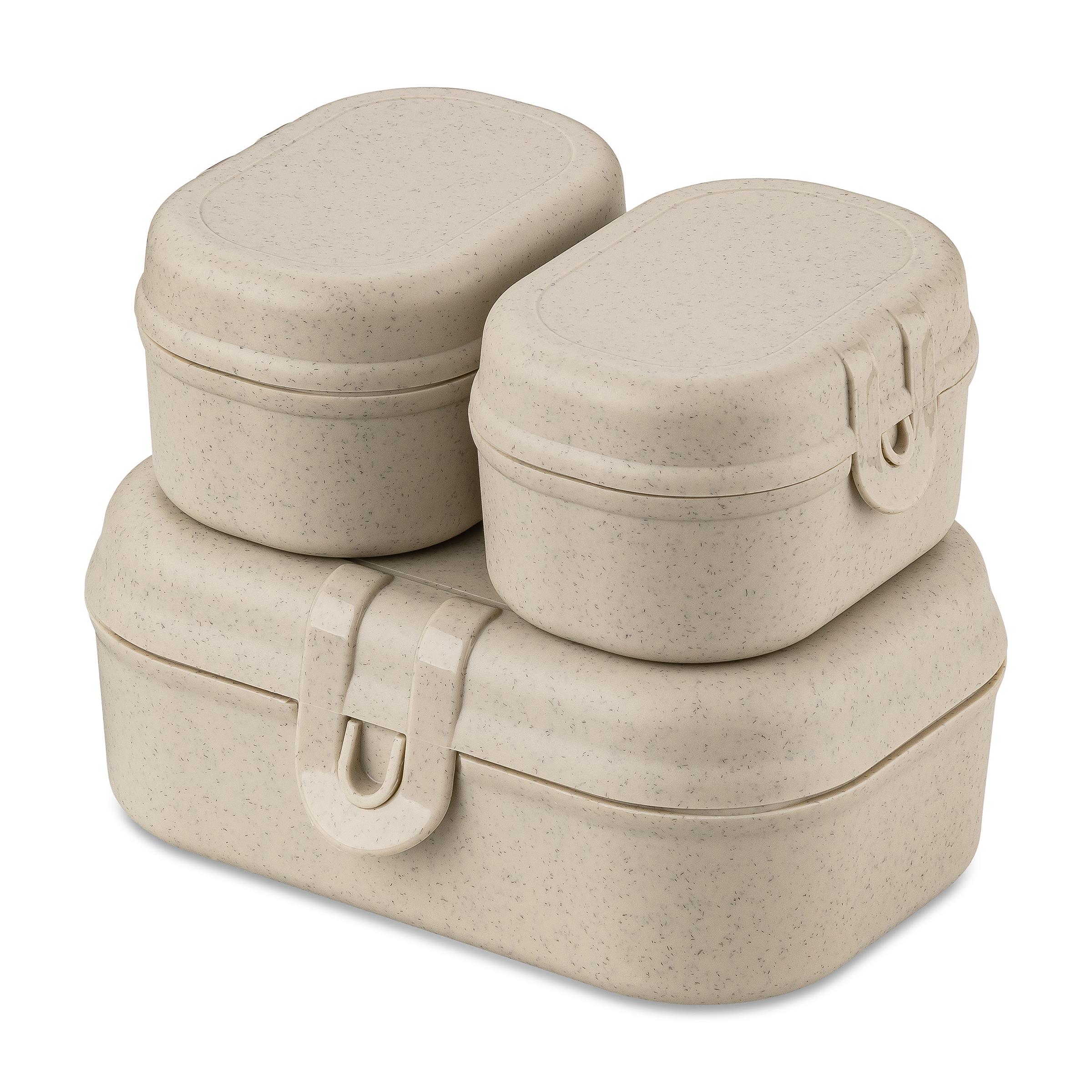 Lunchbox PASCAL READY MINI, sada 3 nádob, KOZIOL béžová
