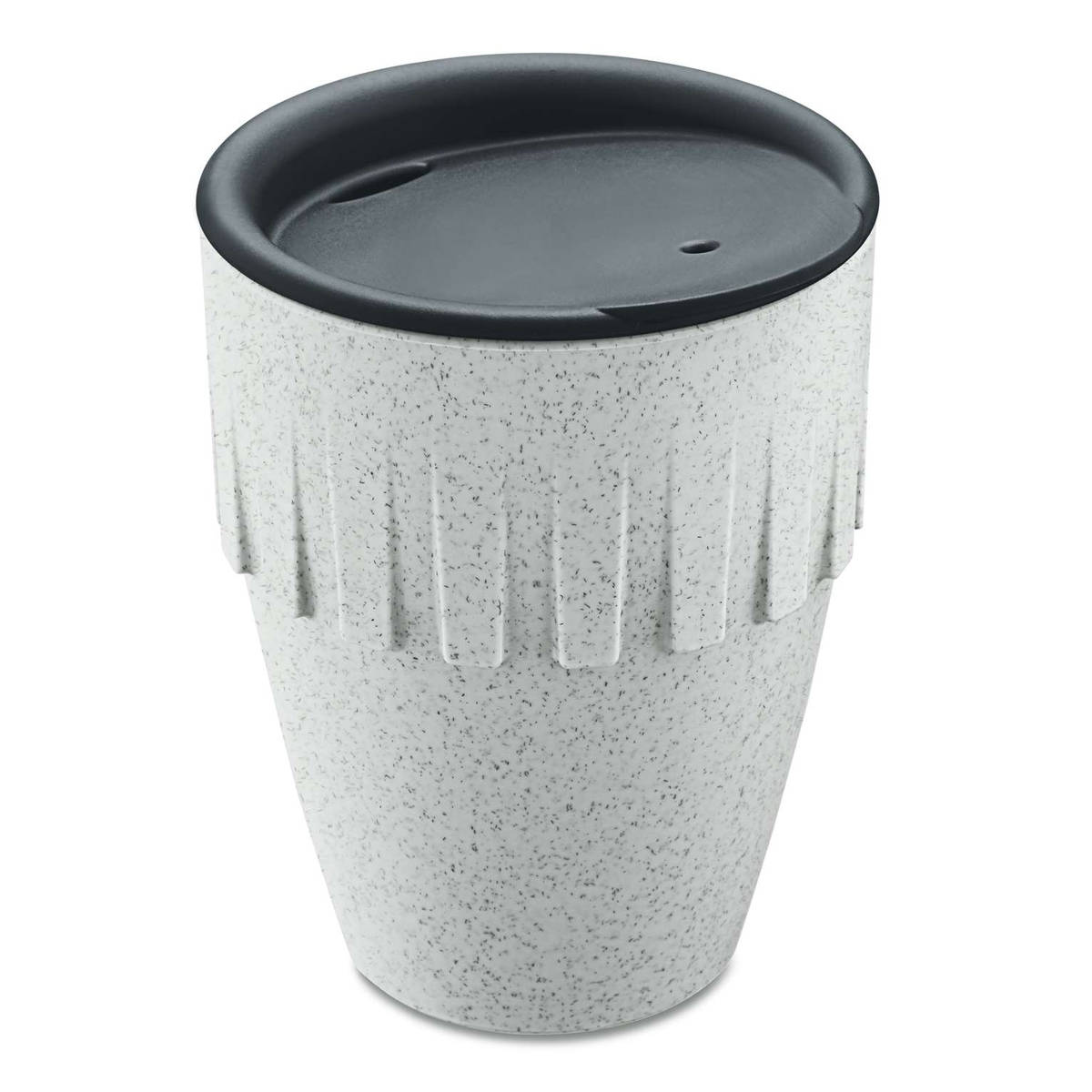 Hrnek na kávu s sebou, CONNECT COFFEE 300 ml, organic grey, KOZIOL šedá