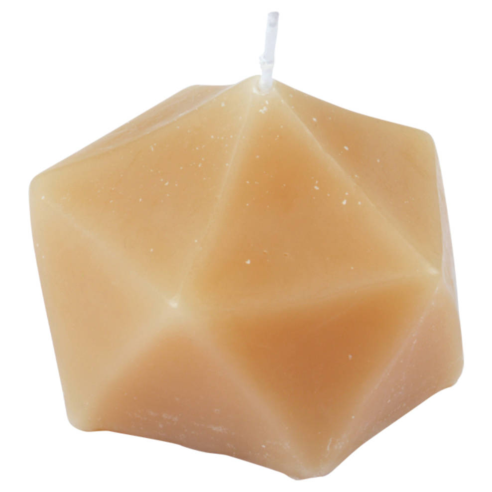 Homea Dekorační svíčka ve tvaru origami ARTY, béžová béžová