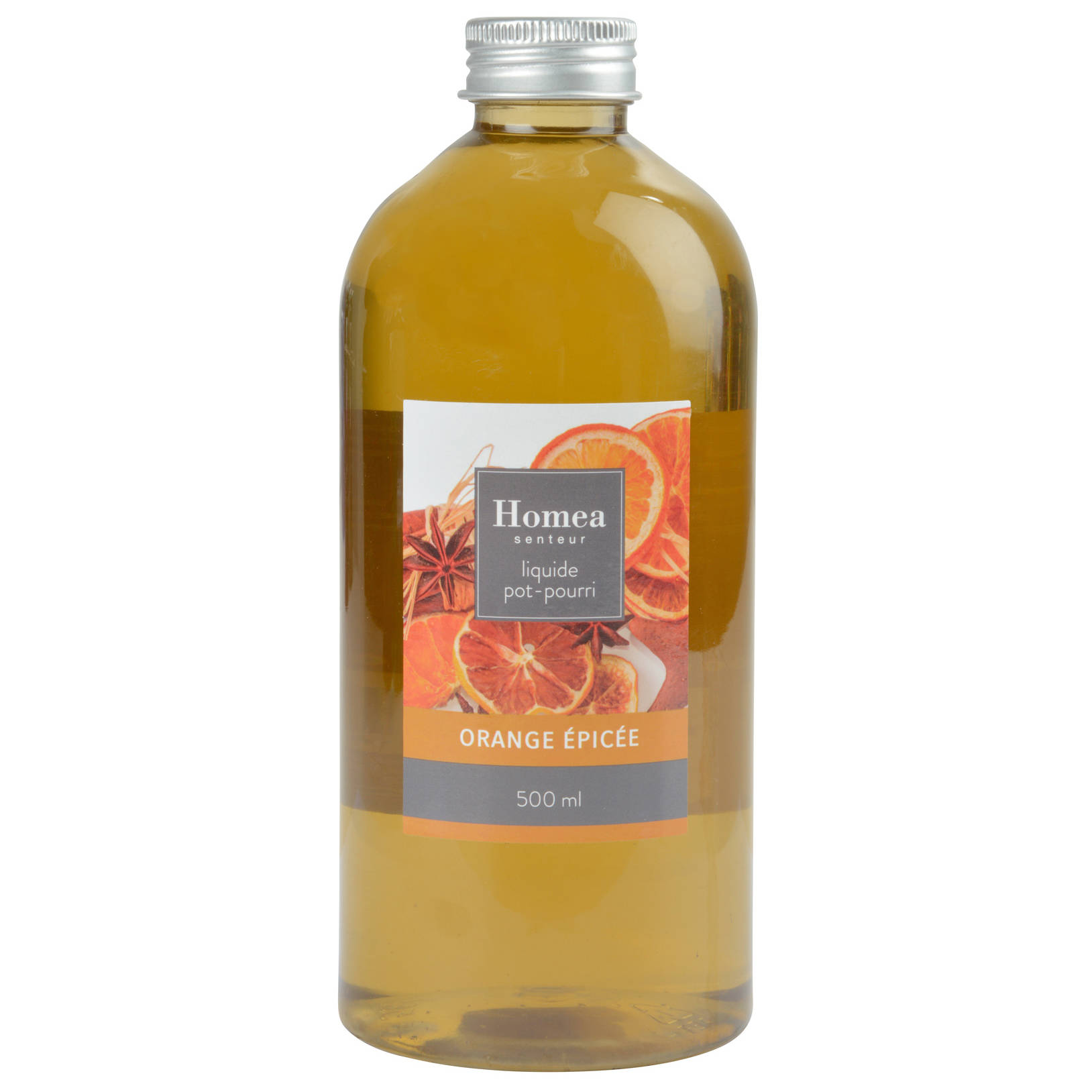 Homea Vonná voda pro Pot-Pourri ESSENTIAL, 500 ml, oranžový transparentní