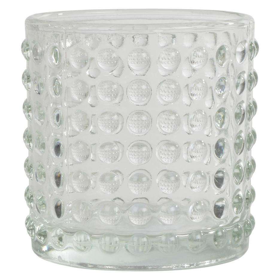 Homea Dekorační svícen, tranparentní, 7 cm transparentní