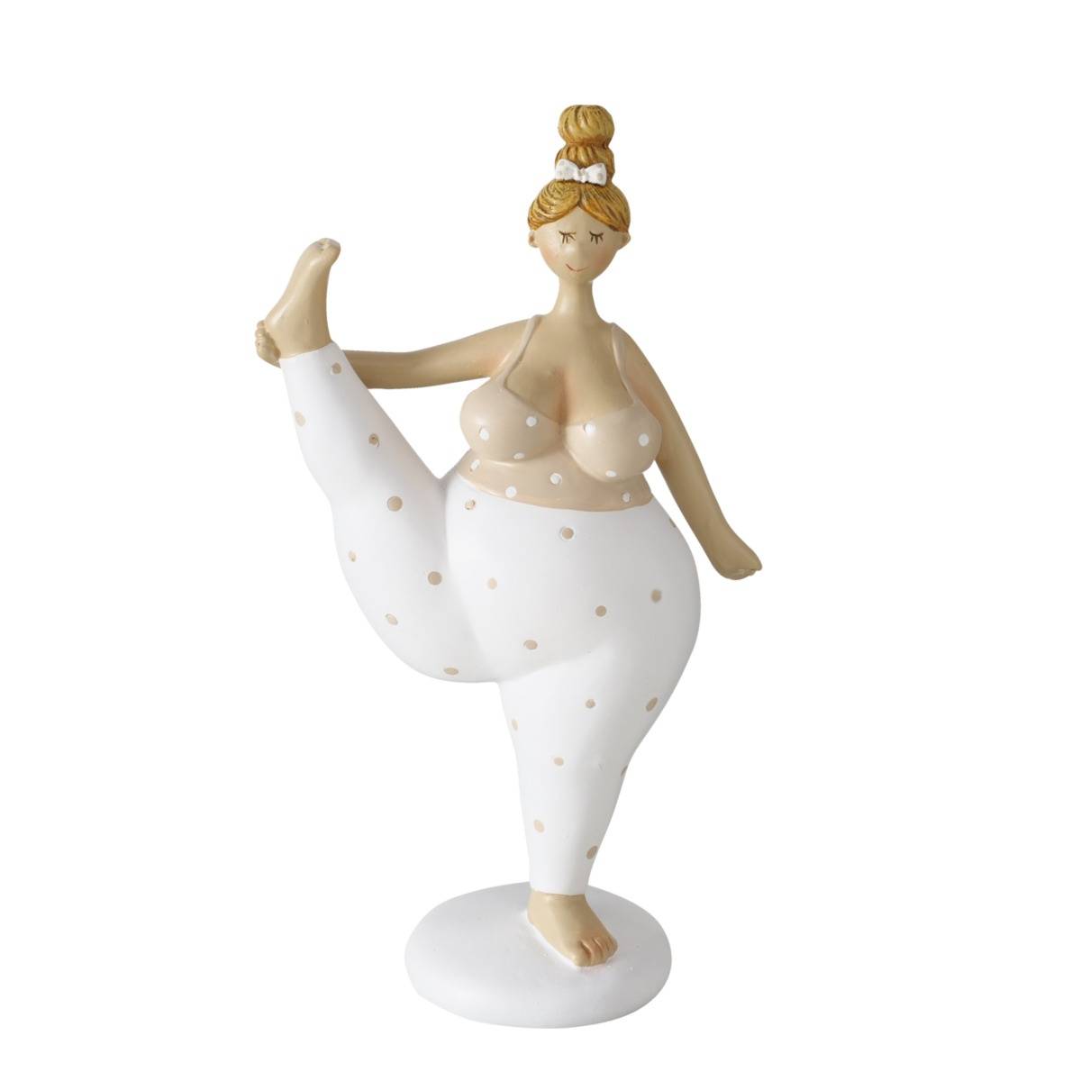 Boltze Home Porcelánová figurka Jóga, žena, 22 cm, polyresin vícebarevná 79207