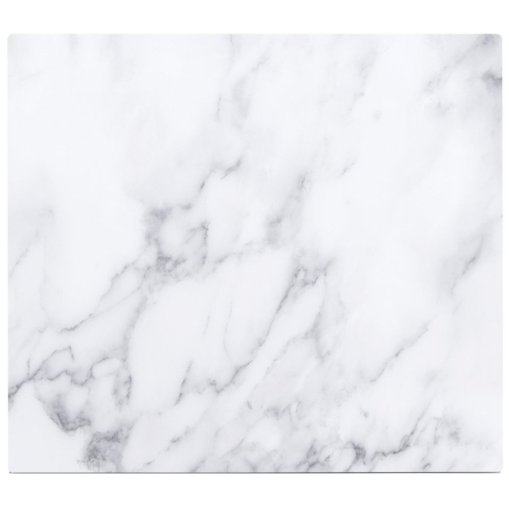 Ochranný skleněný panel MARBLE na sporáky - velký, ZELLER, bílý 26313 bílá