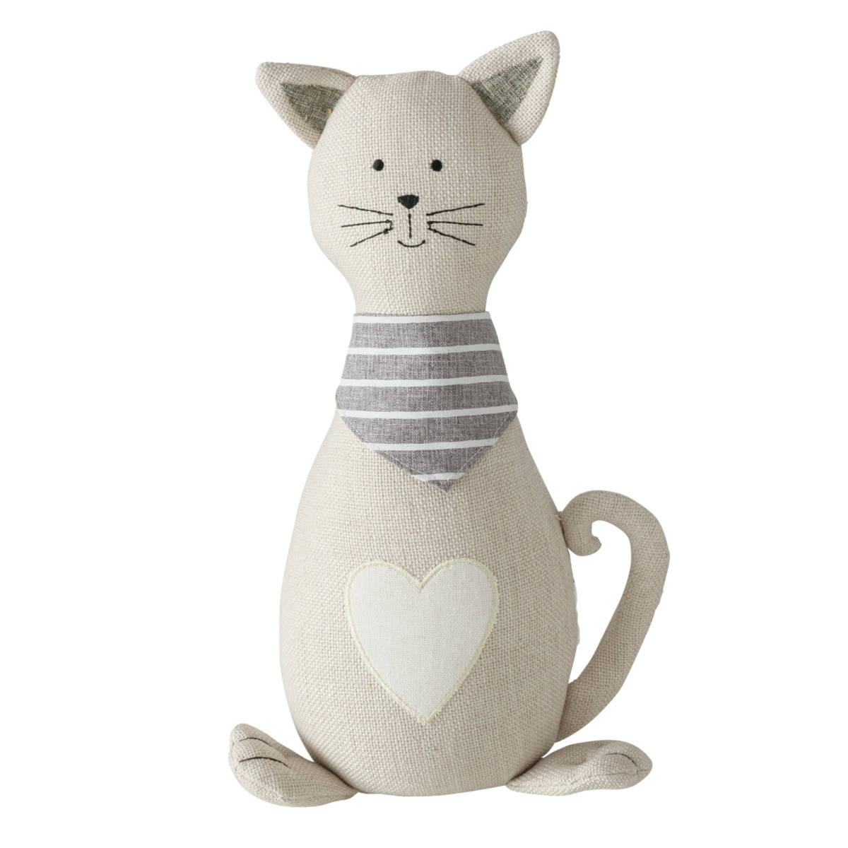 Boltze Home Dveřní zarážka Minka, ve tvaru kočky, 32 x 11 x 18 cm, béžová béžová 79317