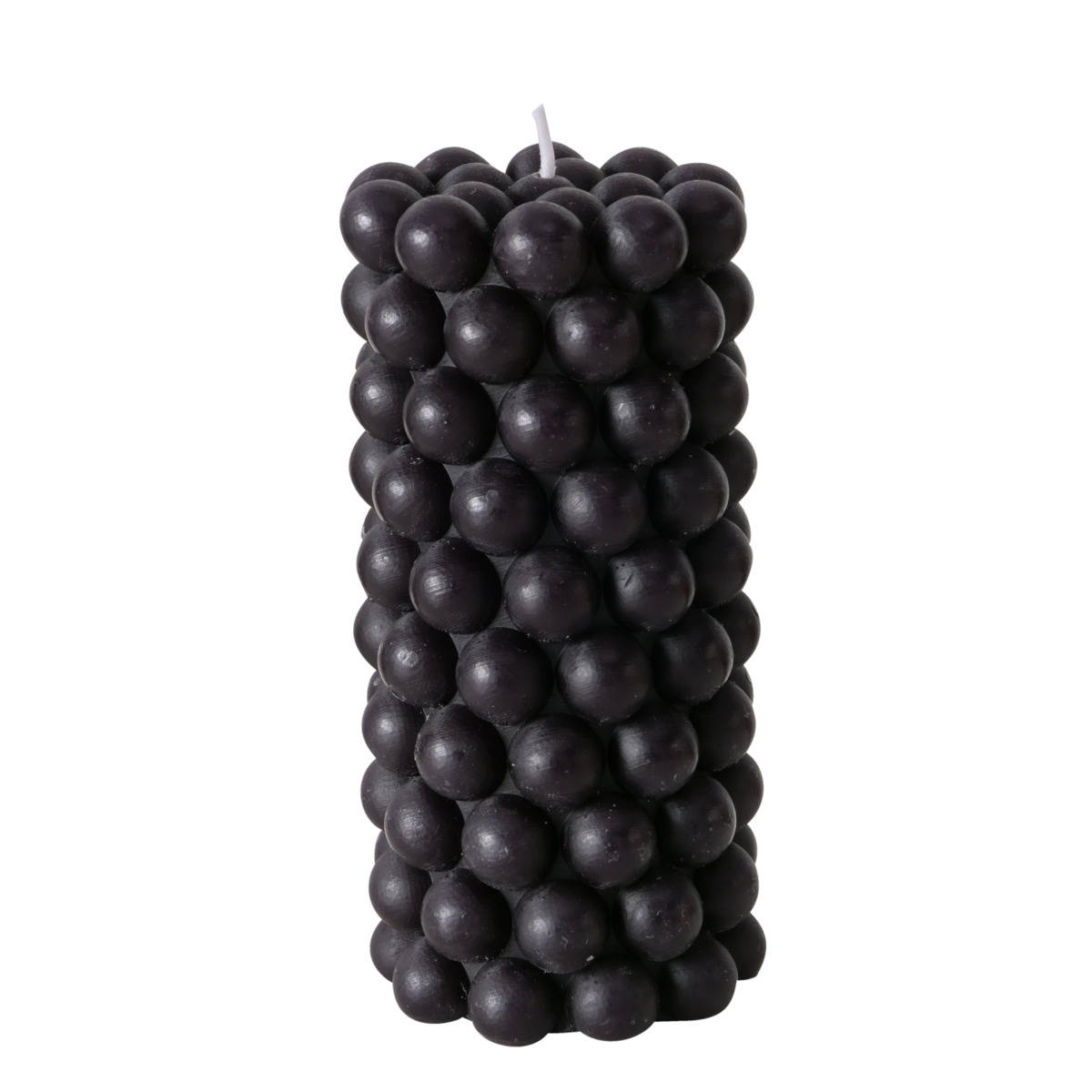 Boltze Home Dekorační svíčka PEARLS, 14 x 7 cm, černá černá