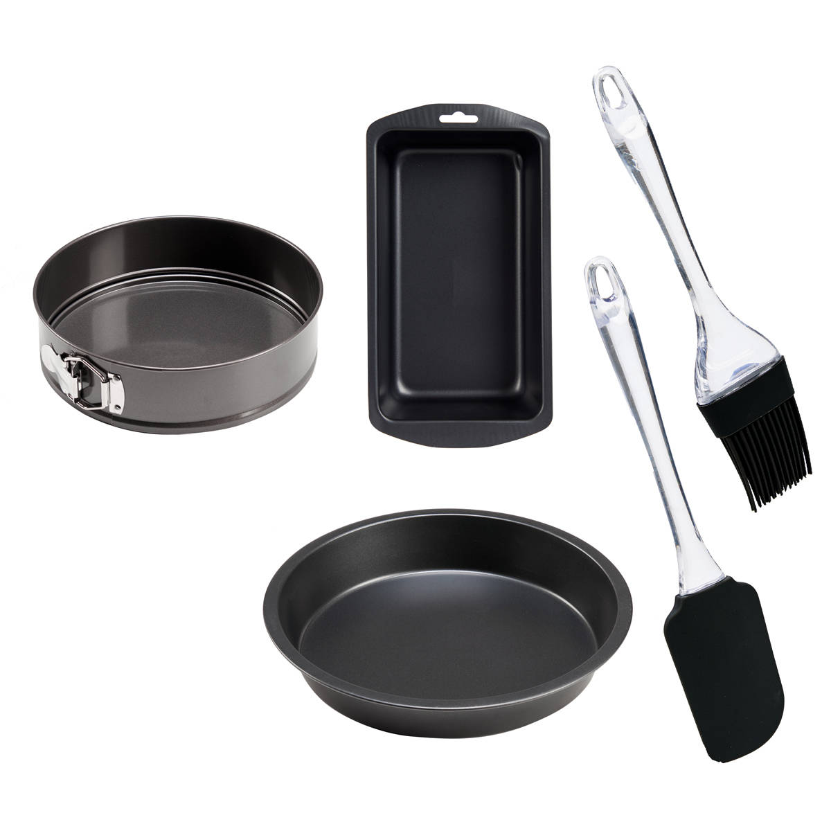 Kinvara Formy na pečení s lopatkou, 3 kusy černá