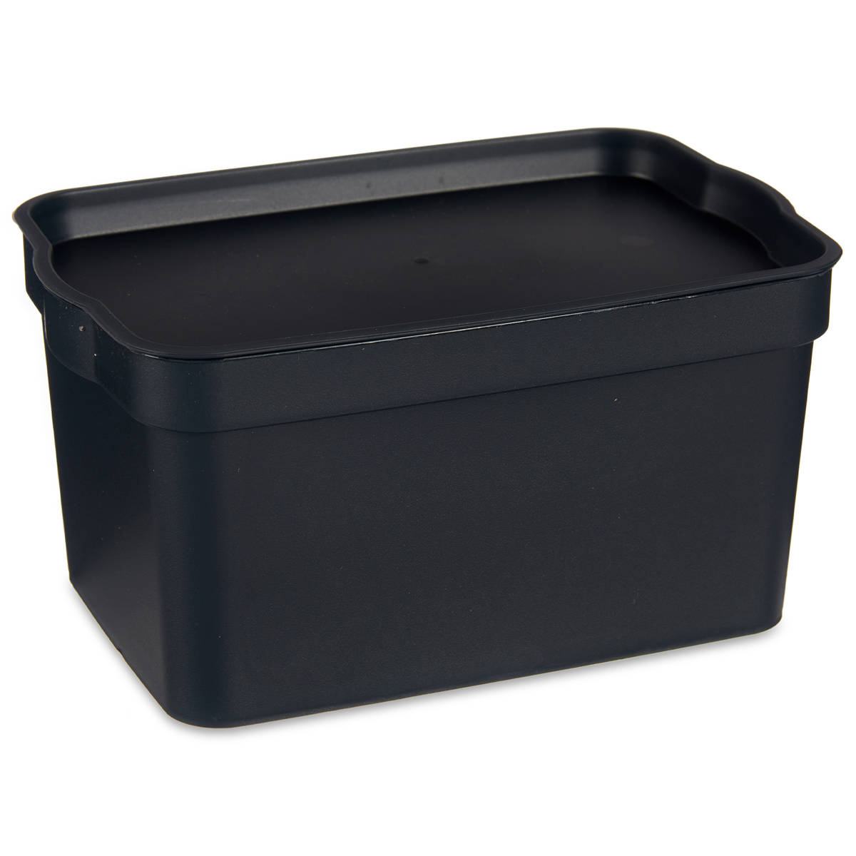 Kipit Plastová úložná krabice, 2,3 l, černá antracitová