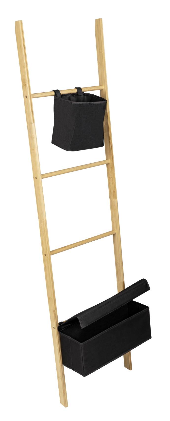 Věšák na ručníky, žebřík se 2 přepážkami, bambus, Ecori, WENKO hnědá