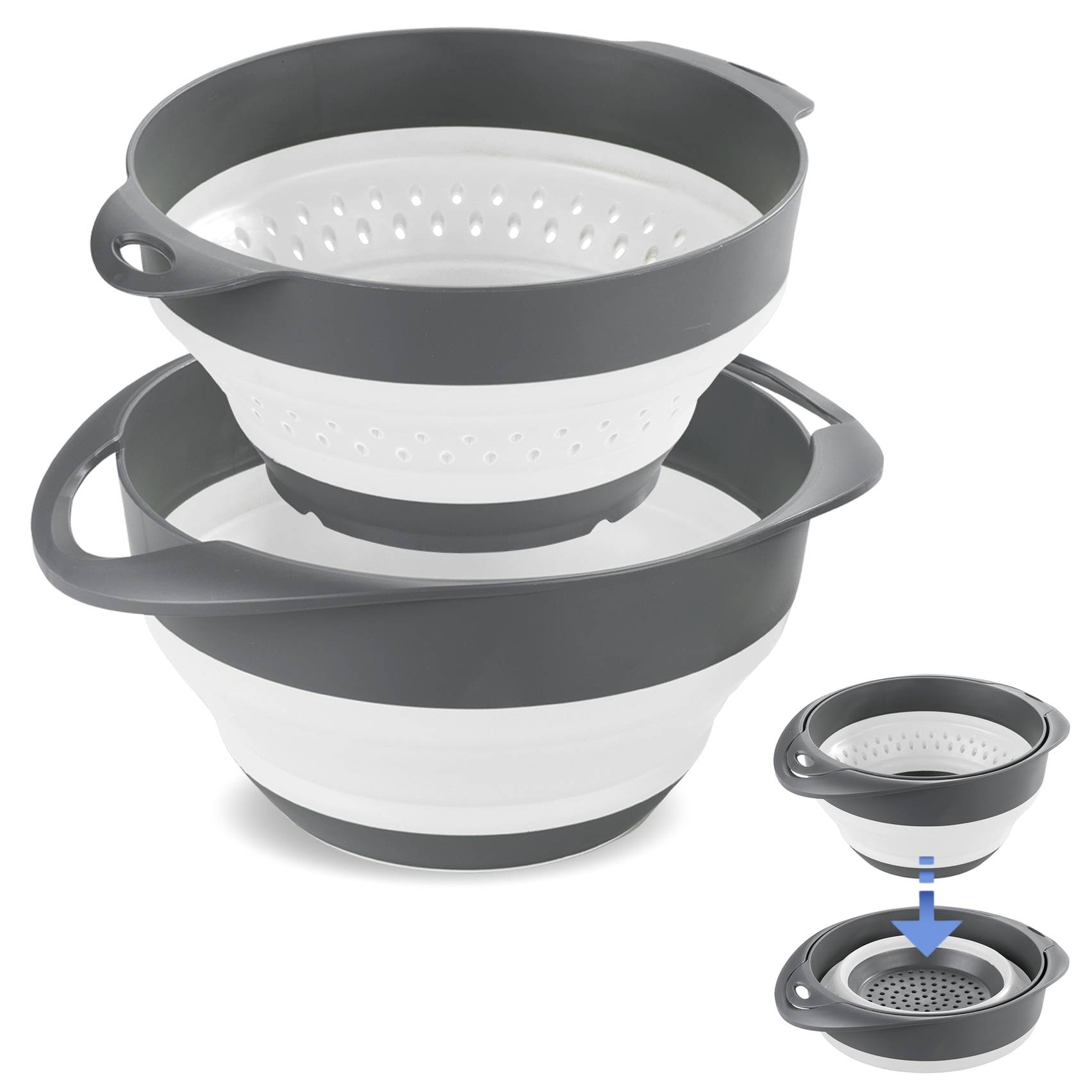 Kuchyňská sada: miska a cedník, 3 l, Maximex vícebarevná