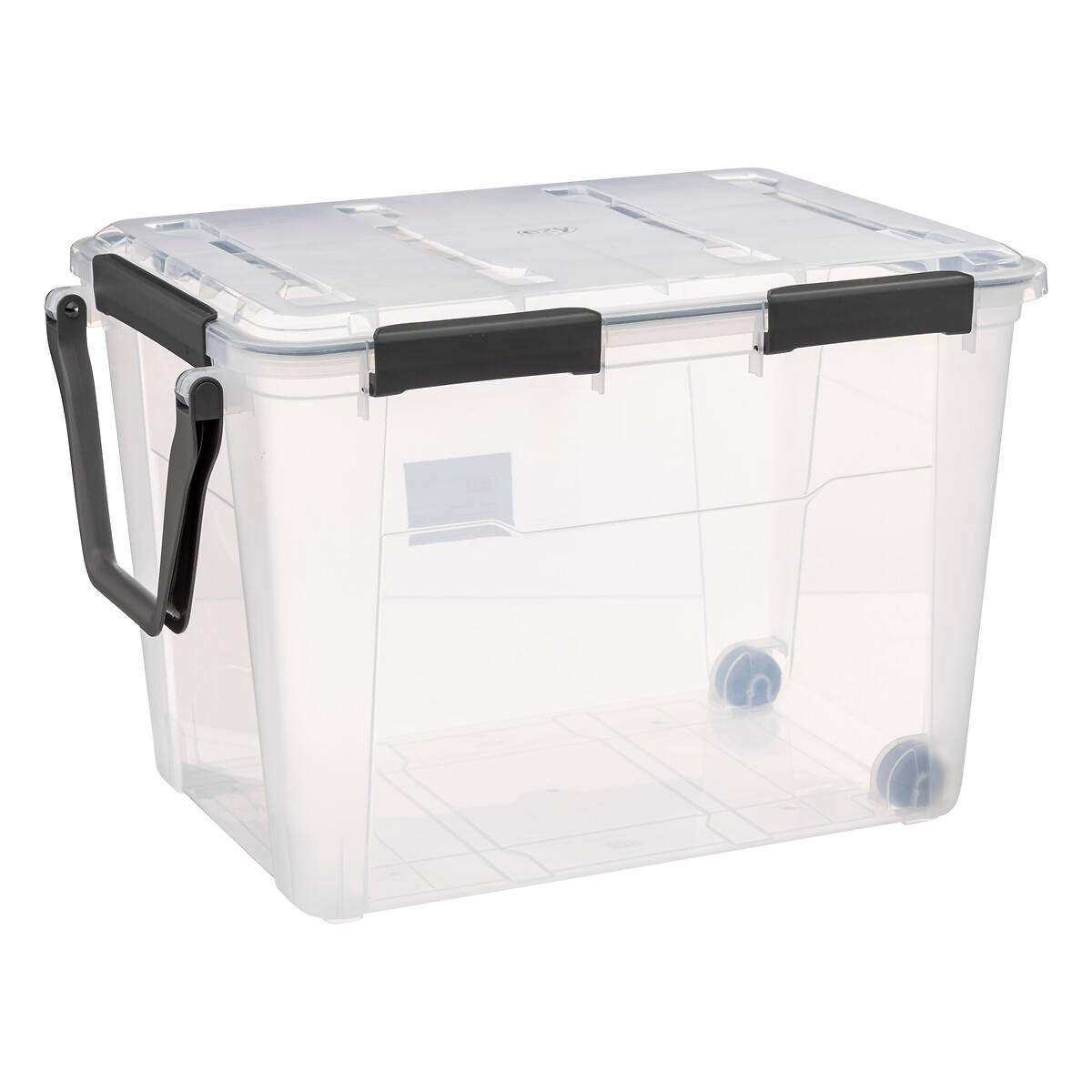 5five Simply Smart Box s víkem a se západkami PROTECT+, 100 l transparentní