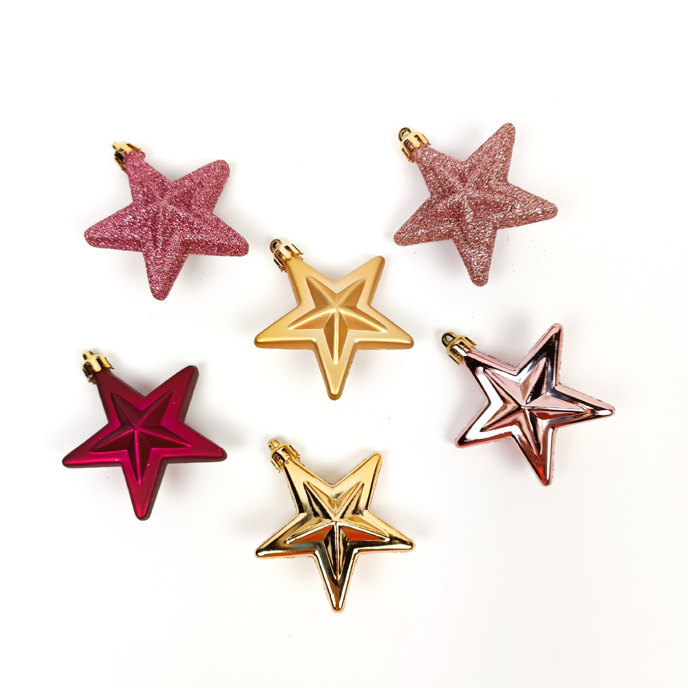 Atmosphera Vánoční ozdoby z umělé hmoty, 6 kusů vícebarevný