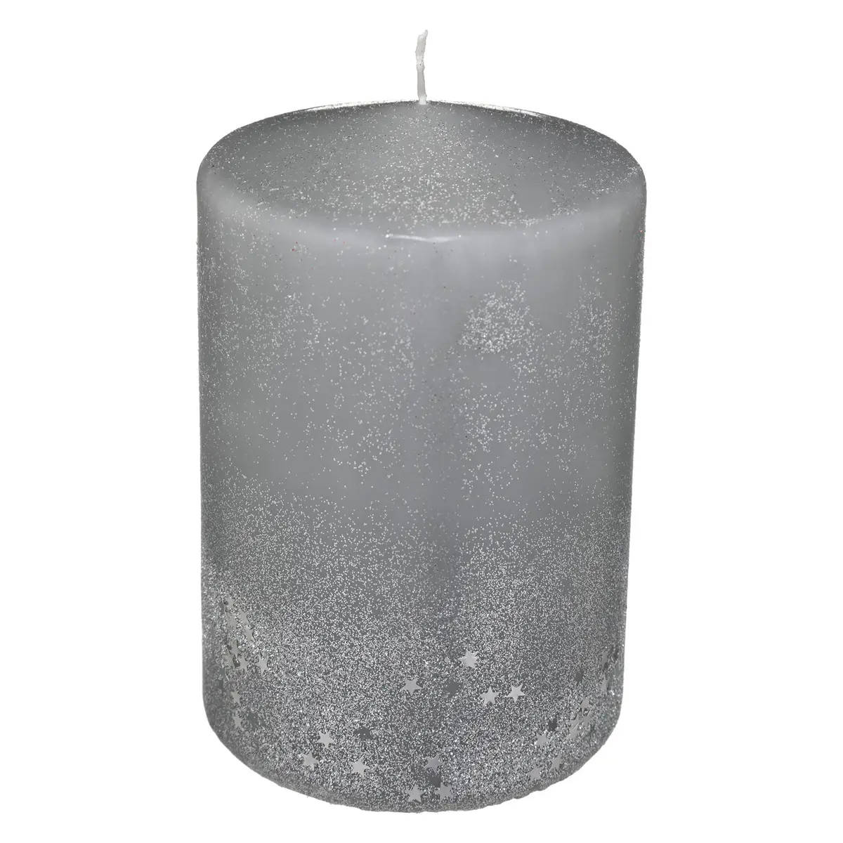 Atmosphera Dekorační svíčka s gradientem, 90g šedá