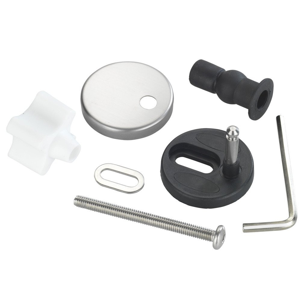 Montážní sada pro toaletní sedátko Easy Close, panty, nerezová ocel,14 elementů, WENKO 290221100 stříbrná