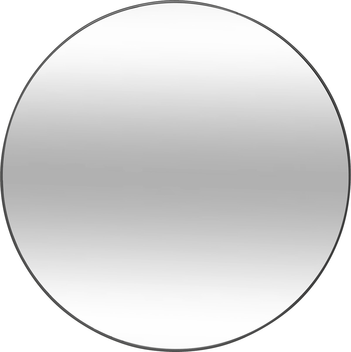 Atmosphera Velké kulaté zrcadlo ALICE, Ø 100 cm černá 79441