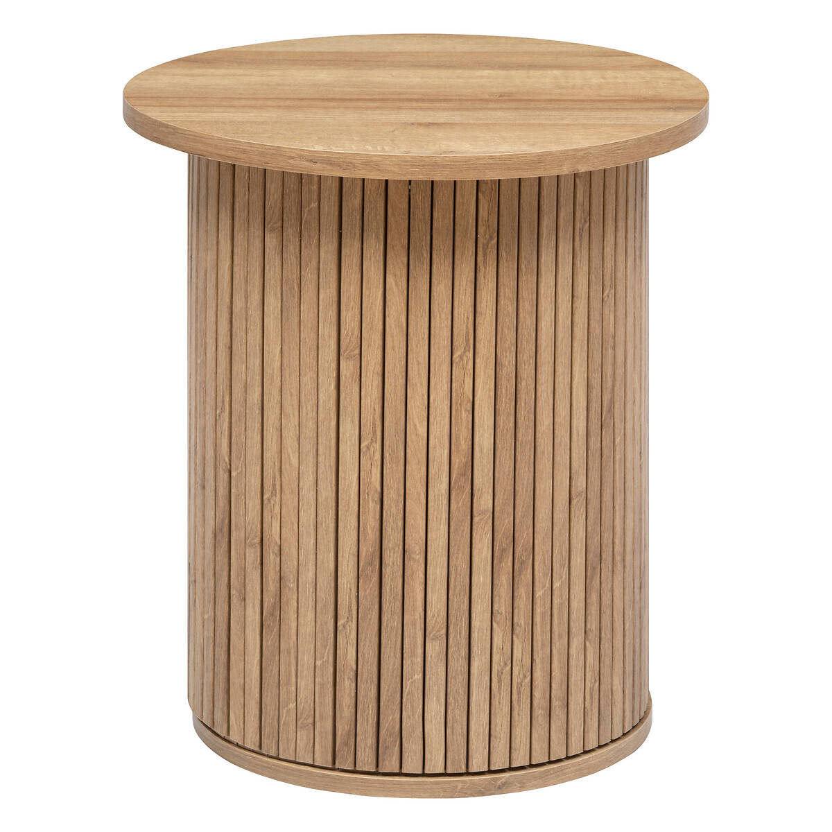 Atmosphera Kulatý kávový stolík špule COLVA, Ø 45 cm hnědý