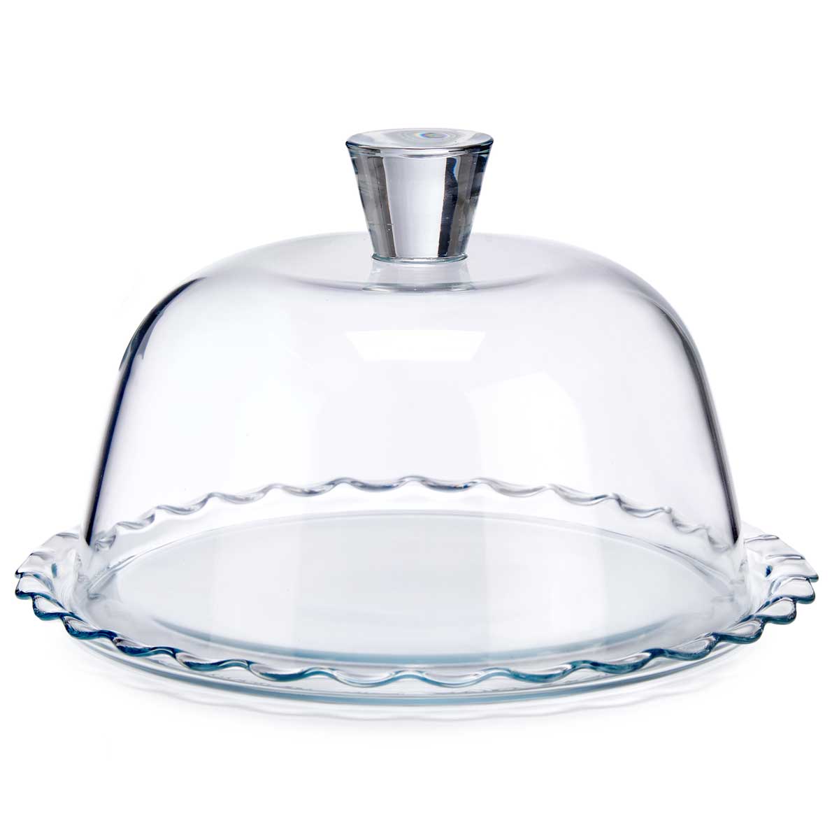 Arte Regal Kryt na dort LARA, skleněný, ? 26,4 cm transparentní