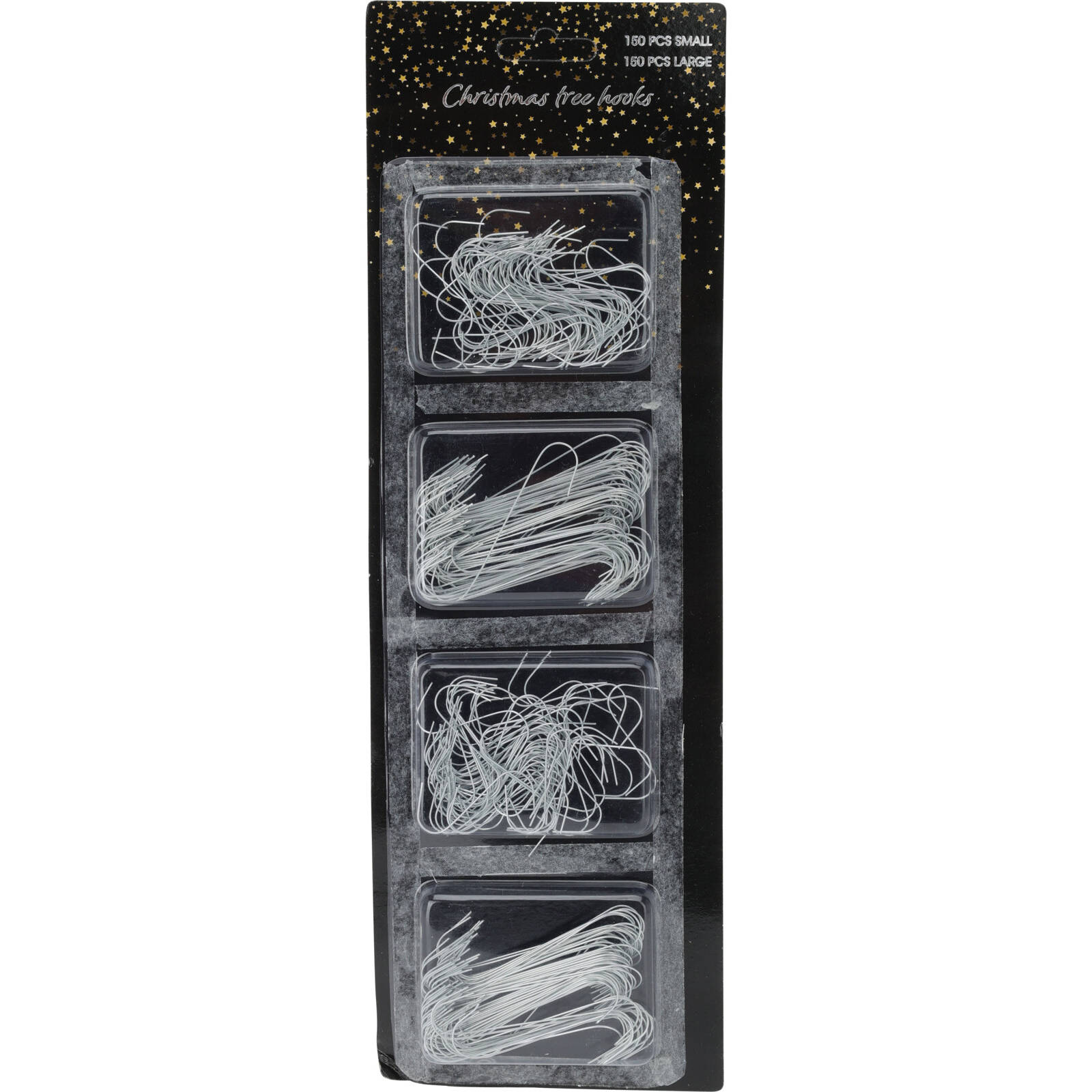 Home Styling Collection Háčky na vánoční ozdoby, 300 ks stříbrná