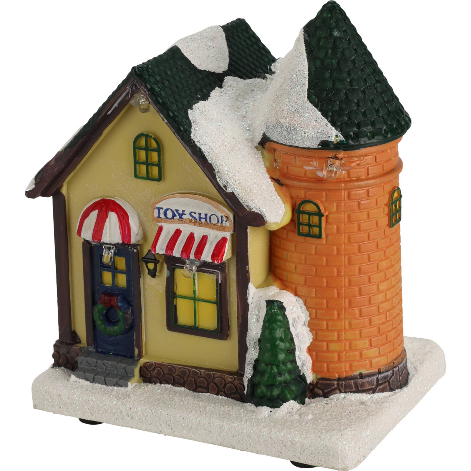 Home Styling Collection Dekorační figurka, vánoční domek, 10 x 14 cm vícebarevná