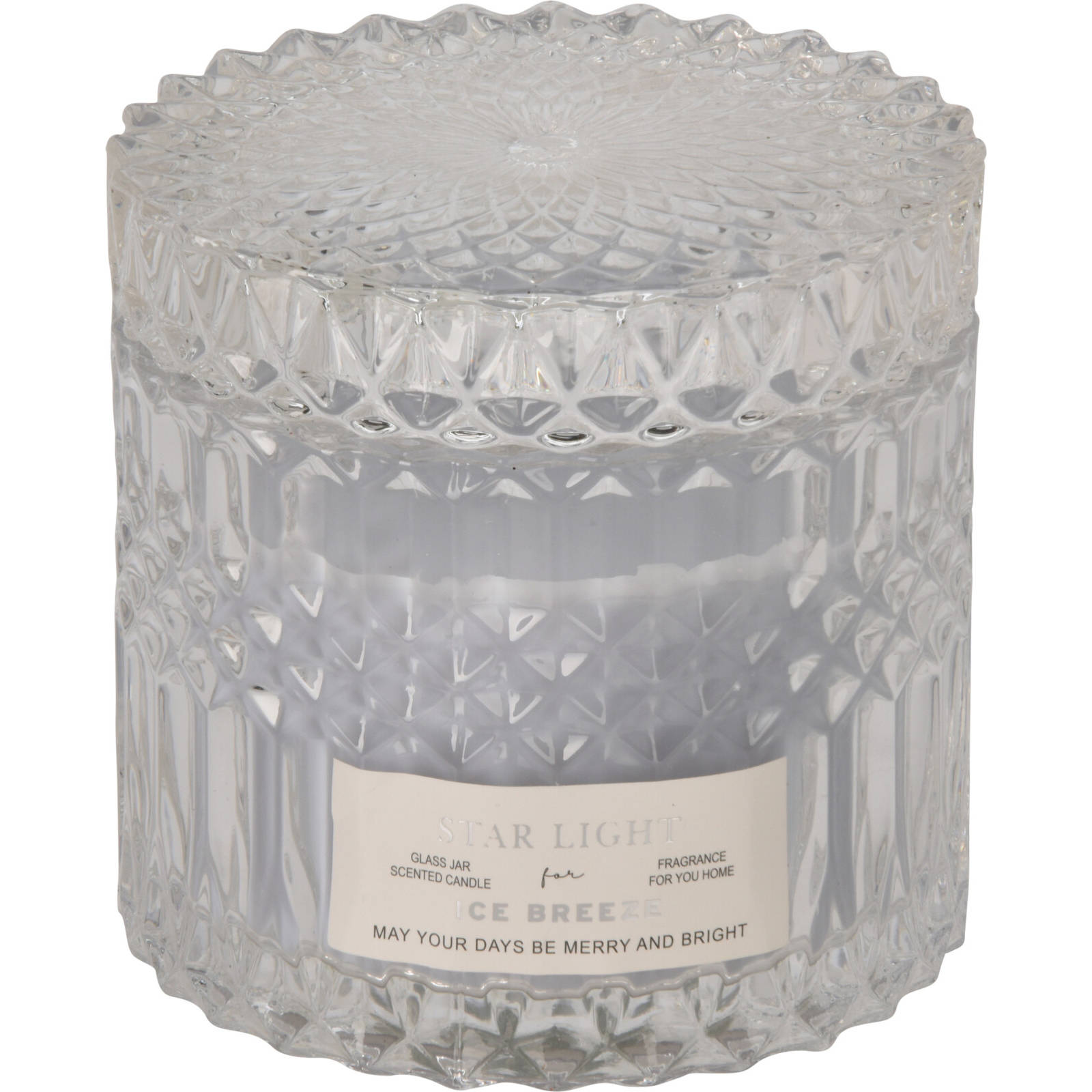 Home Styling Collection Elegantní vonná svíčka ve skle, 9 cm, ice breeze transparentní