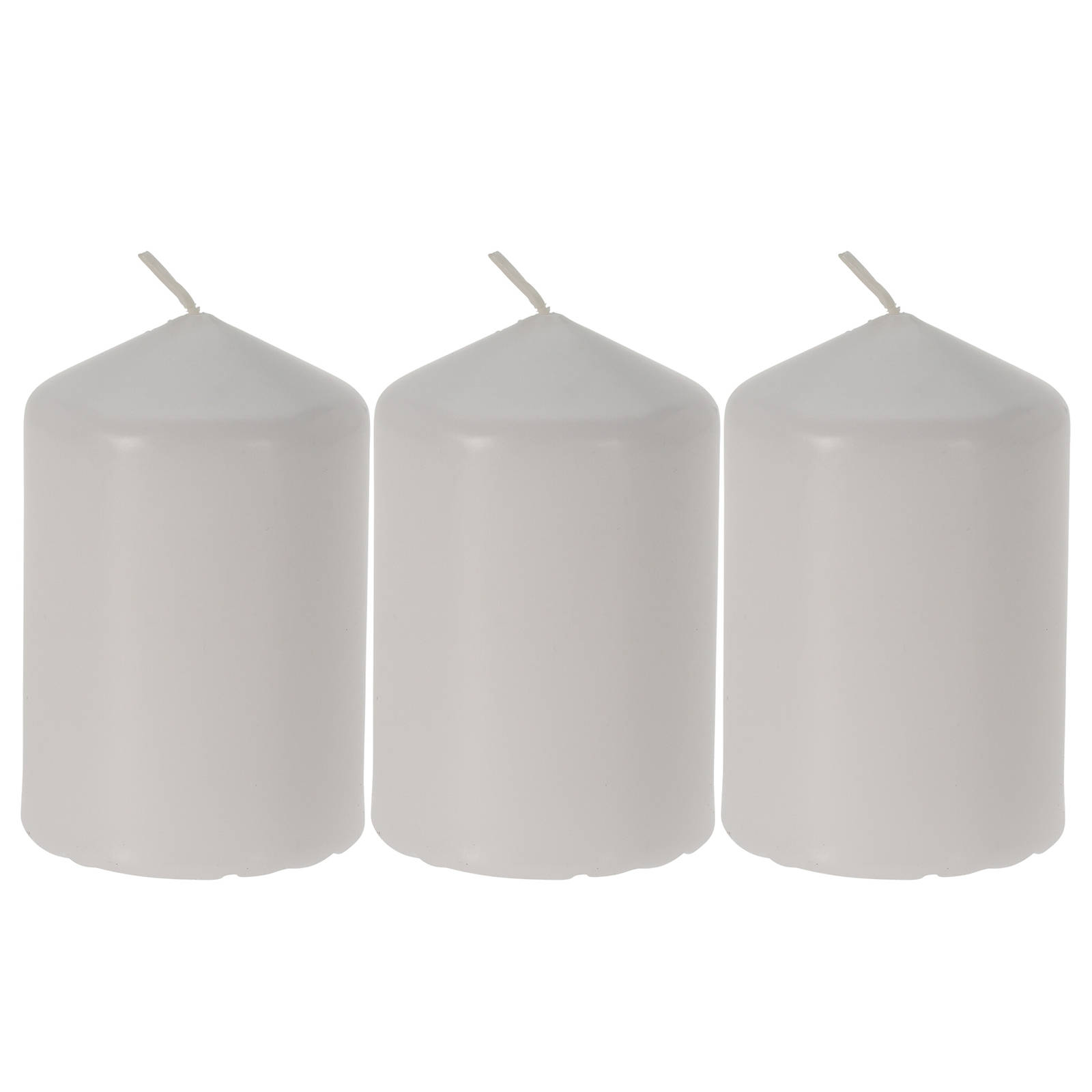 Home Styling Collection Sada 3 svíček, 7 cm bílá