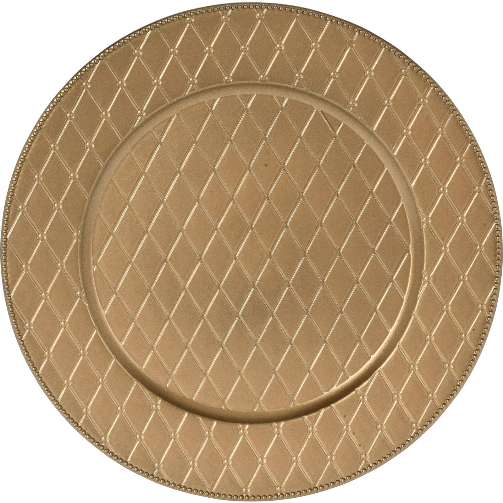 Home Styling Collection Dekorační tácek pod talíř, Ø 33 cm, matně zlatý zlatá