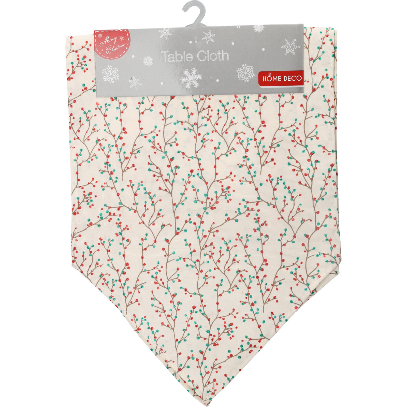 Home Styling Collection Vánoční běhoun na stůl, proutki, 150 cm, krémová barva vícebarevná