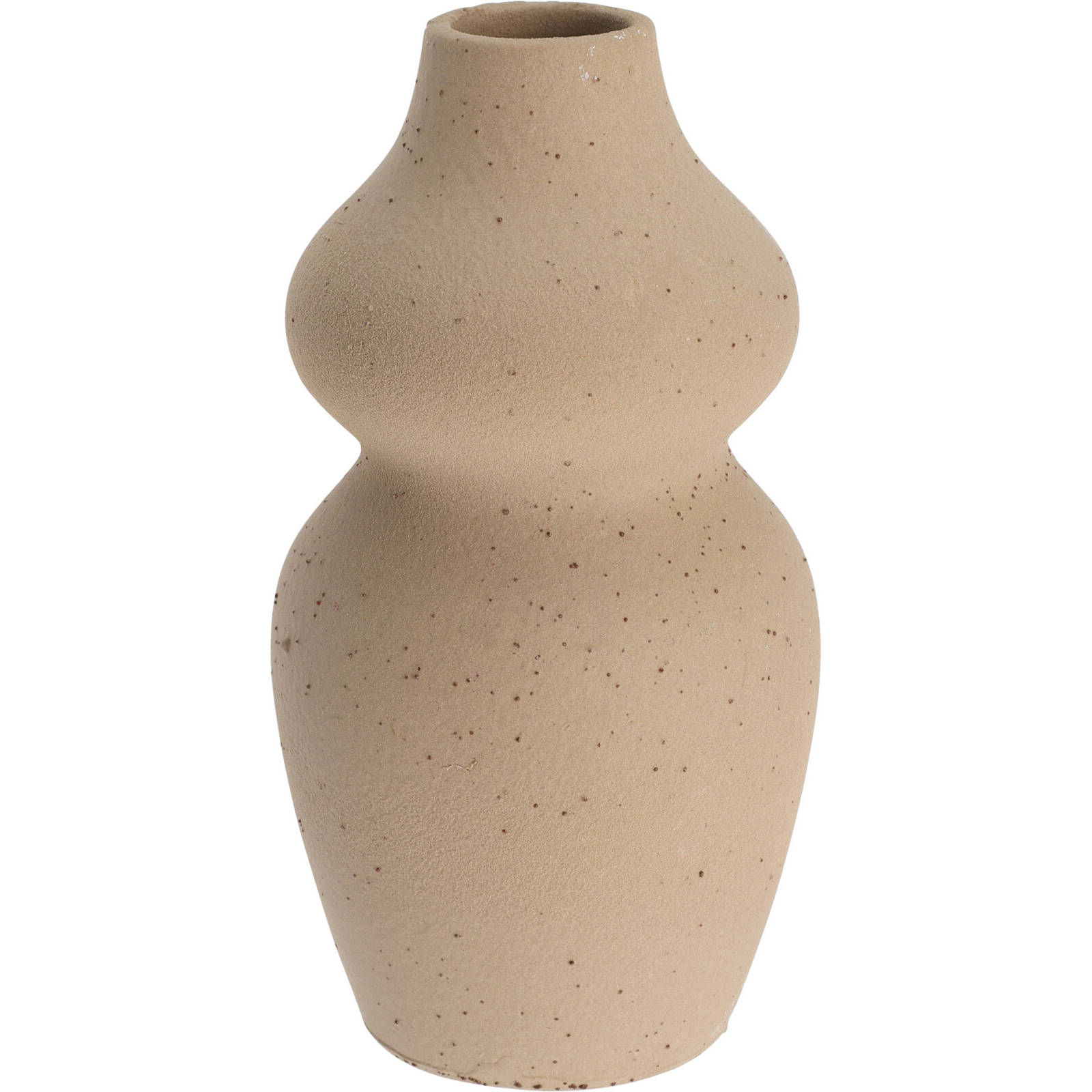 Home Styling Collection Dekorační keramická váza, béžová, výš, 14 cm béžová