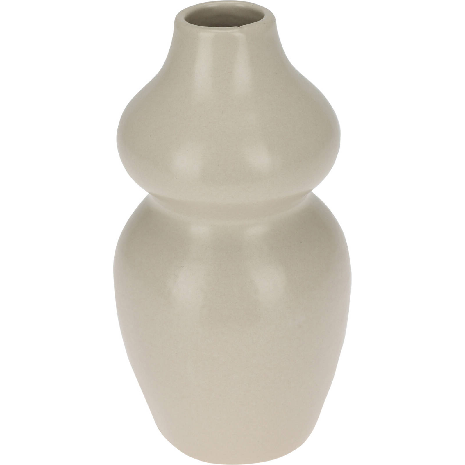 Home Styling Collection Dekorační váza, výš, 14 cm, keramická béžová