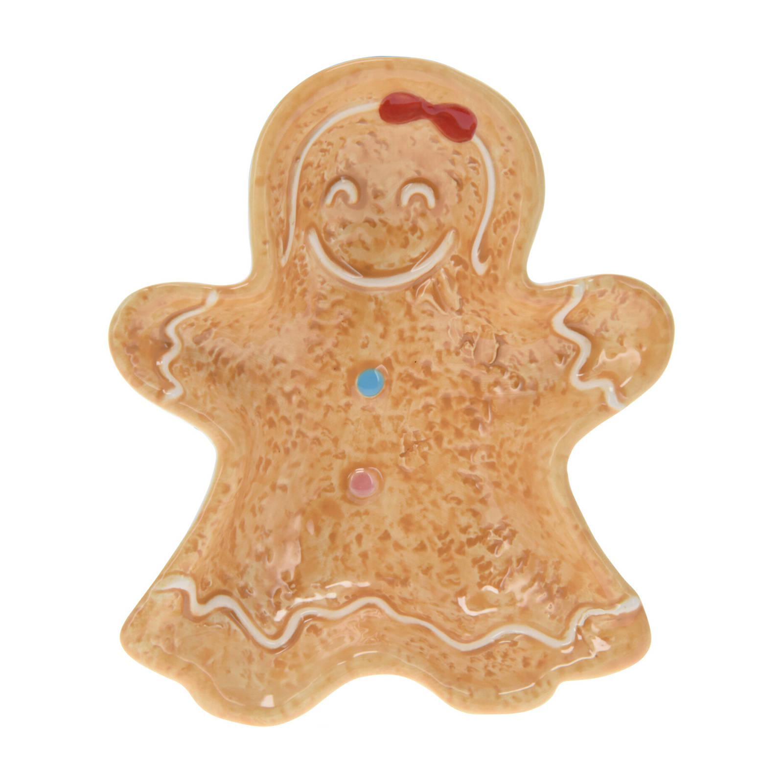 Home Styling Collection Vánoční nádoba ve tvaru perníku, 15 x 12,5 cm, COOKIE béžová