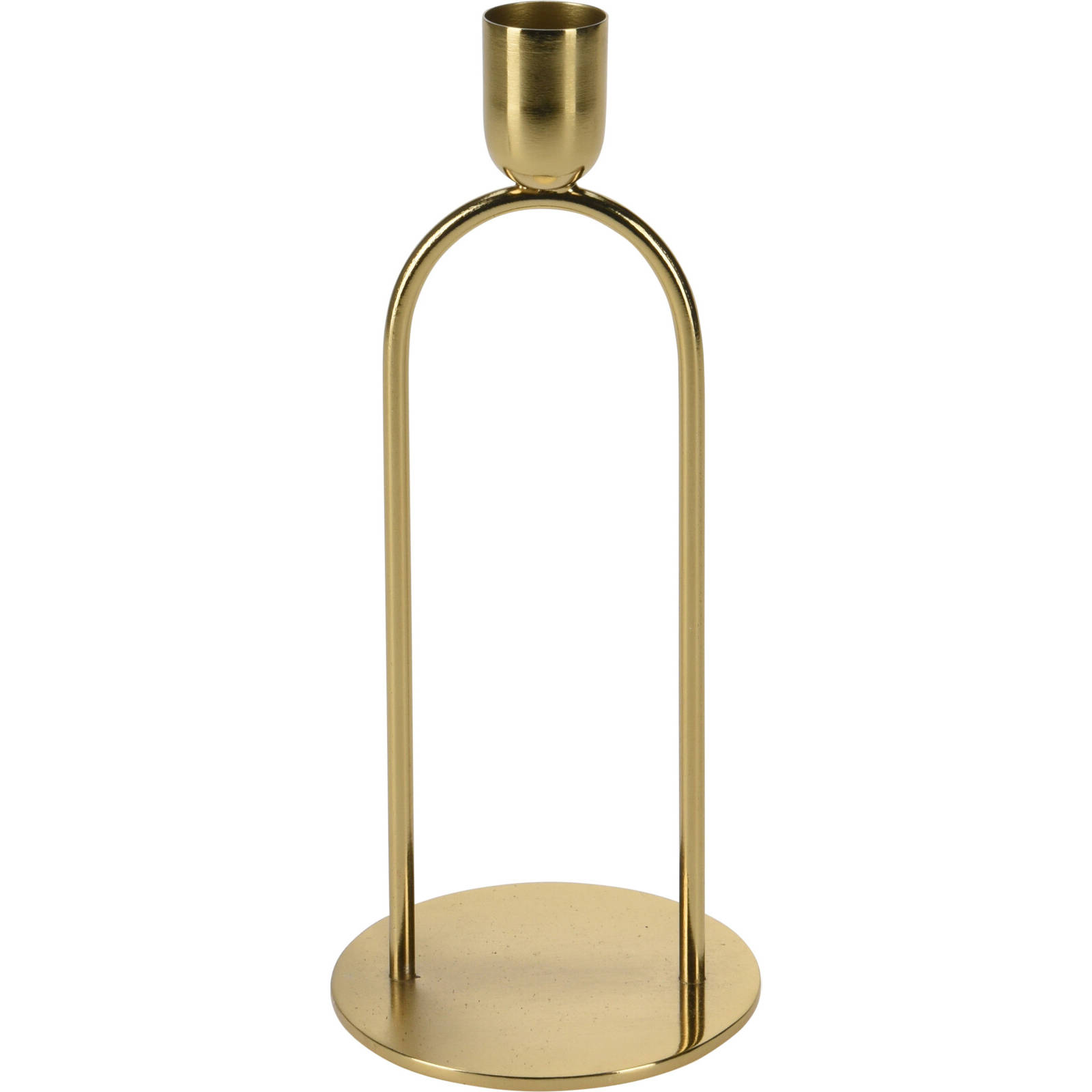 Home Styling Collection Kovový dekorační svícen, zlatý, 20 cm zlatá