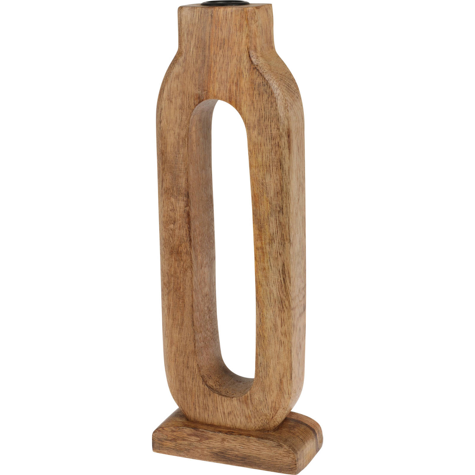 Home Styling Collection Dřevěný svícen, mangové dřevo, 11,5 x 30 cm hnědá