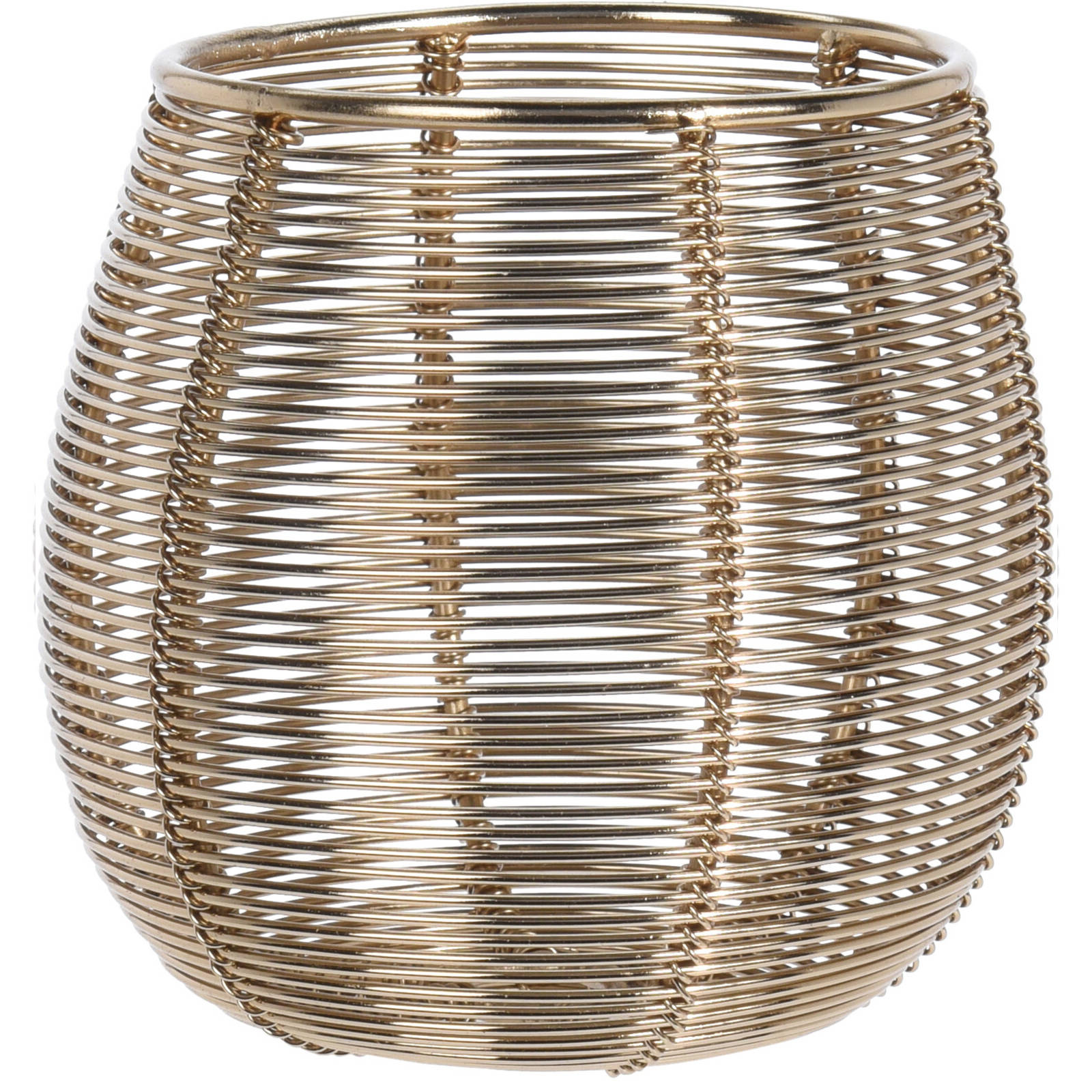 Home Styling Collection Kovový svícen na tealight, zlatý, 10 x 12 cm zlatá