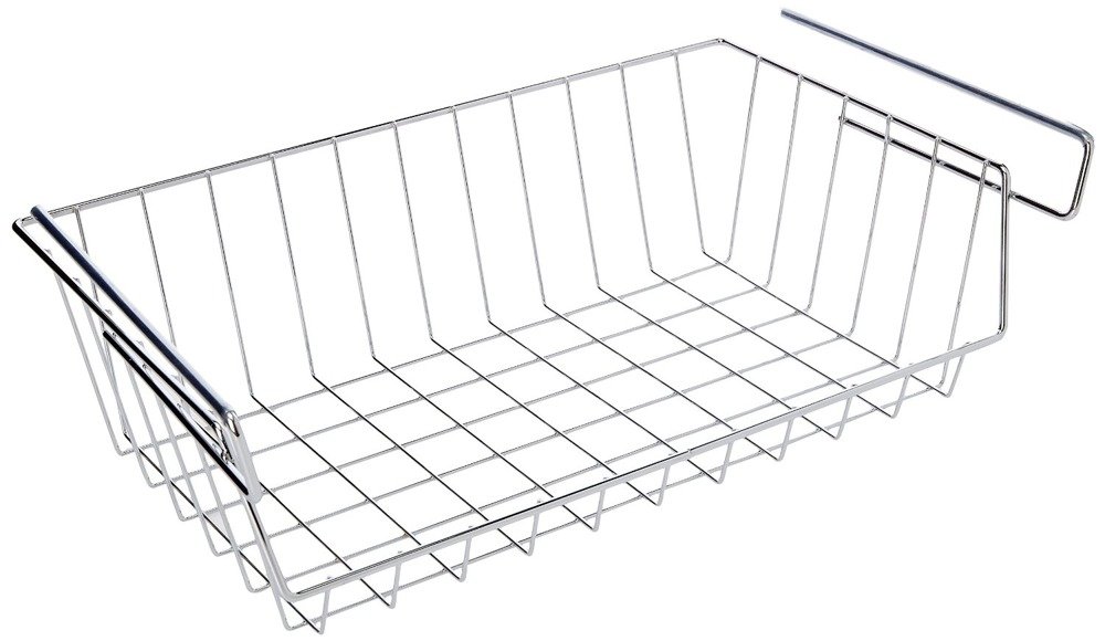 Kuchyňská polička, závěsný koš, WENKO 2304100 stříbrná