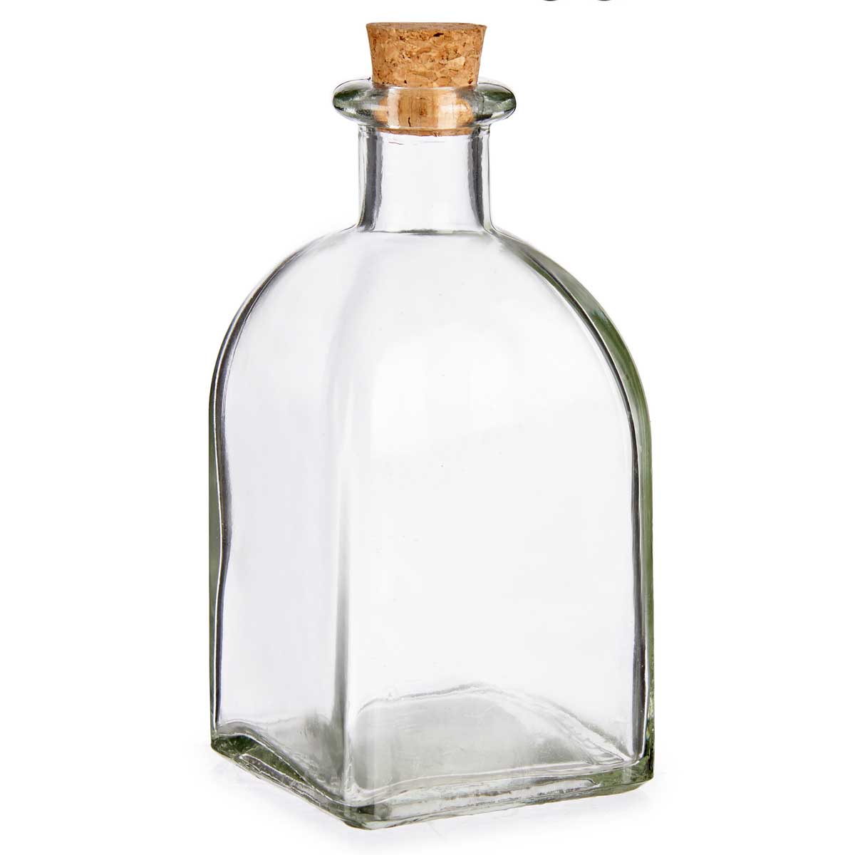 Vivalto Skleněná láhev ze zátkou, 250 ml transparentní