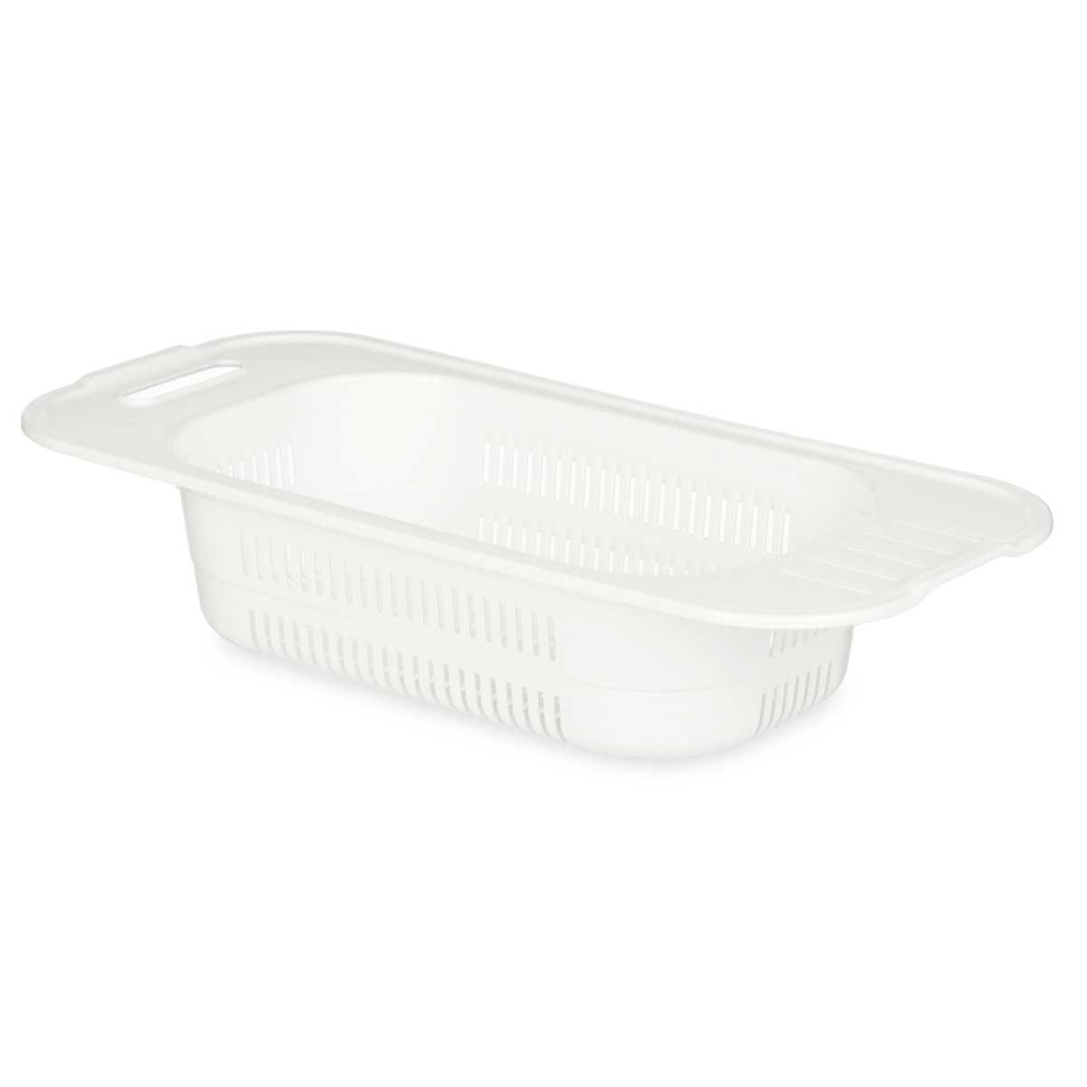 Kinvara Cedník do dřezu, 47 x 22 cm bílý