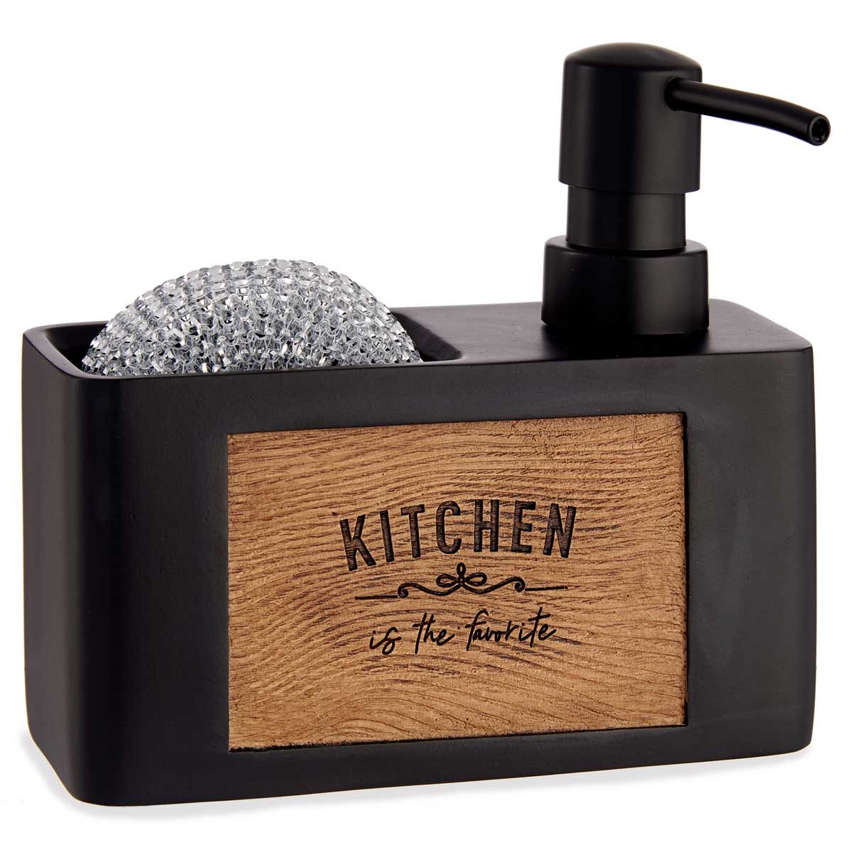 Kinvara Dávkovač saponátu s místem pro houbičku černá