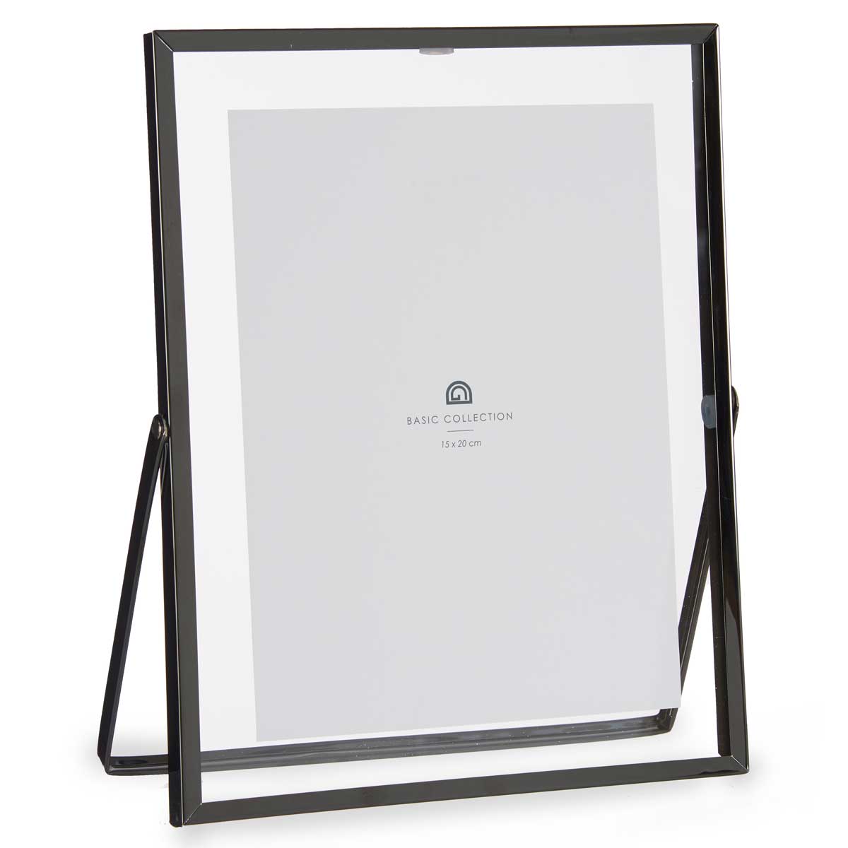 Giftdecor Kovoý fotorámeček, 15 x 20 cm černá