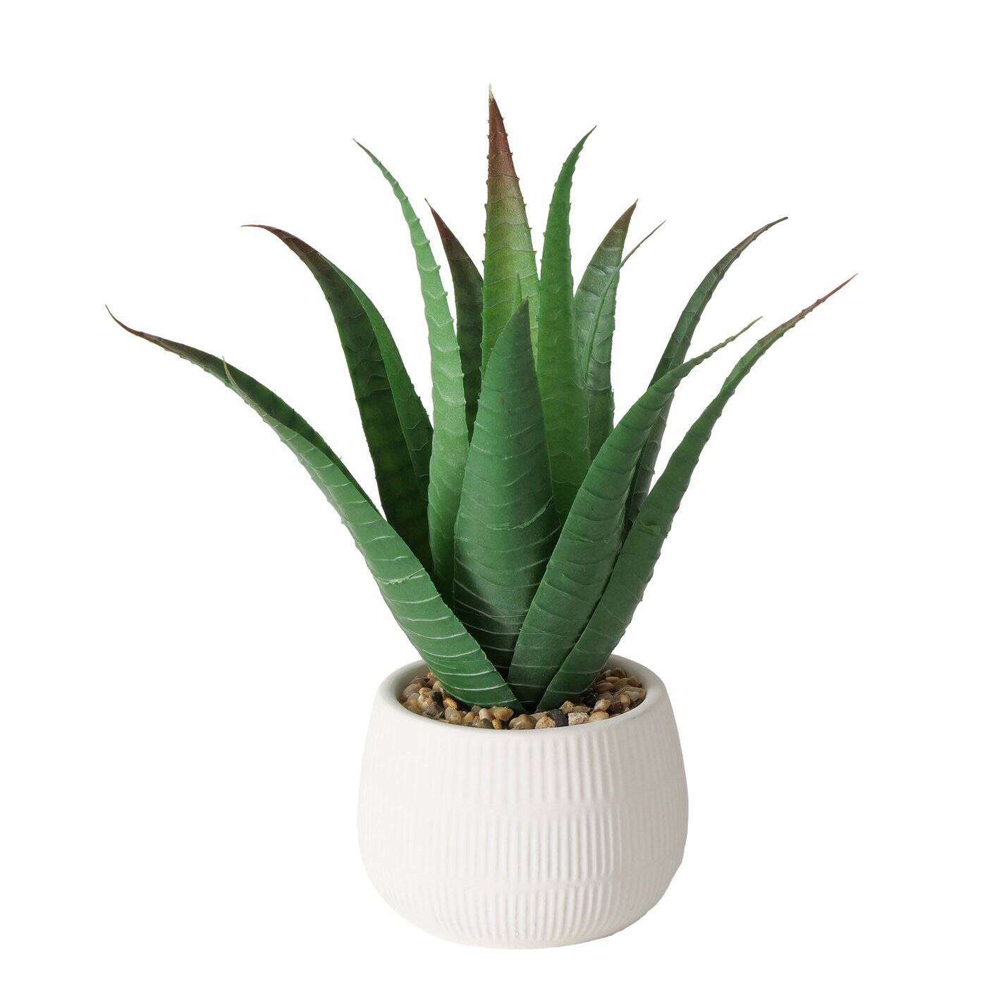 Boltze Home Umělá rostlina aloe v květináči MONDRAGO, 29 cm zelená 83621