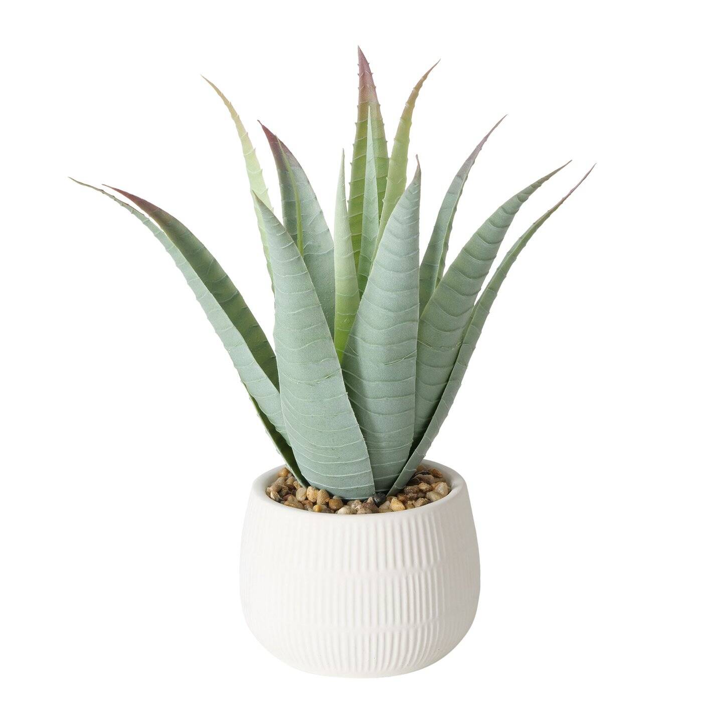 Boltze Home Umělá rostlina aloe v květináči MONDRAGO, 29 cm, světle zelená zelená 83622