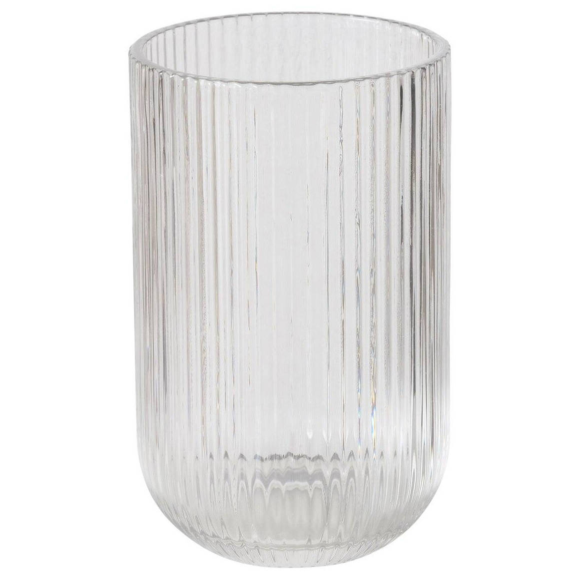 Boltze Home Sklenice na vodu RIGANDO, drážkované sklo, 320 ml, tranparentní transparentní