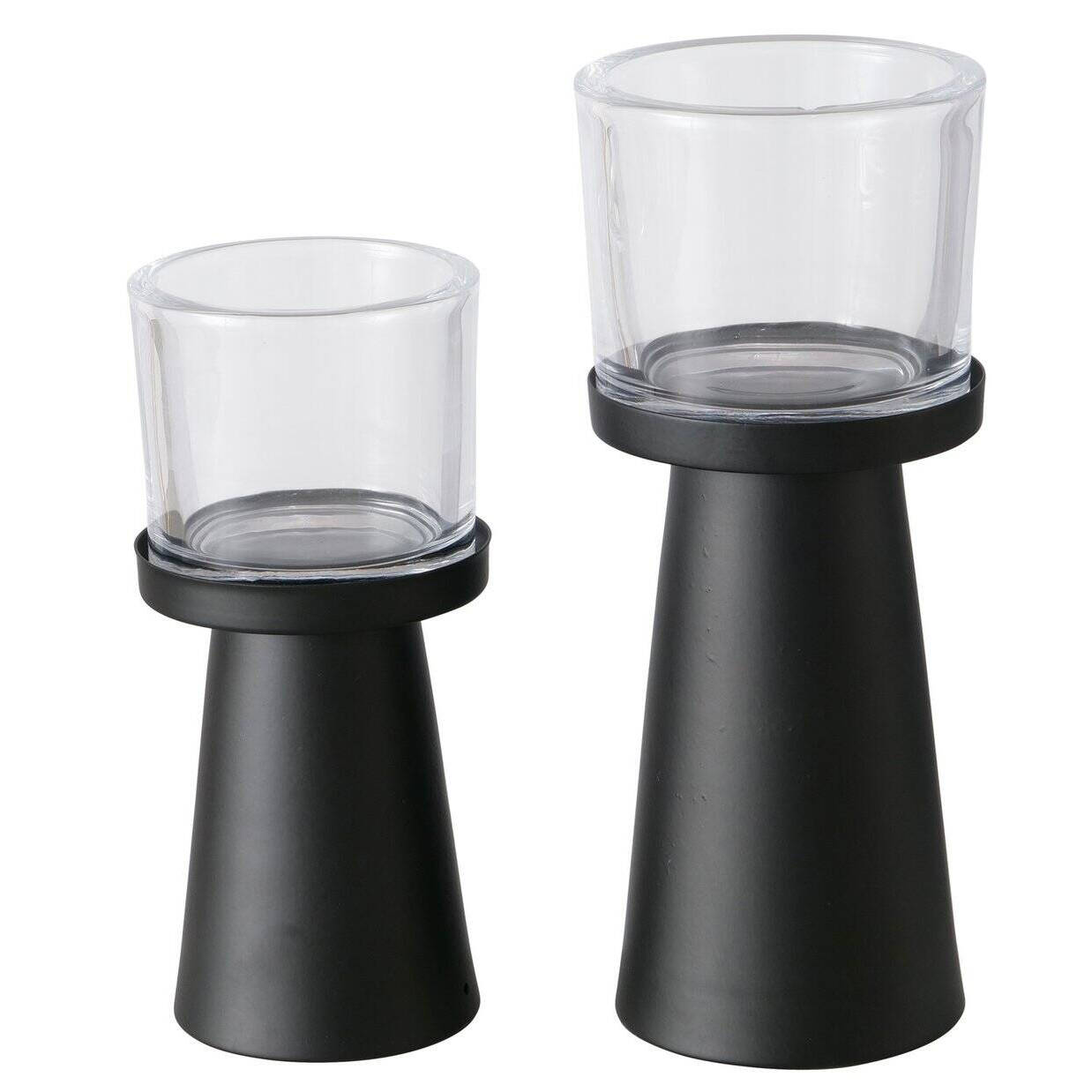 Boltze Home Moderní svícny PIUS, 2 ks, černé černá