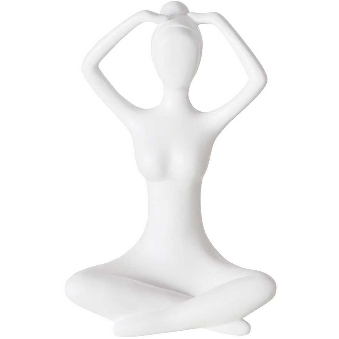 Boltze Home Figurka jogínky YOGA, výš. 29 cm bílá 83819