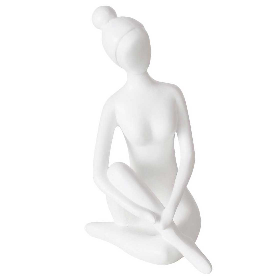 Boltze Home Figurka jogínky YOGA, výš. 29 cm bílá 83821
